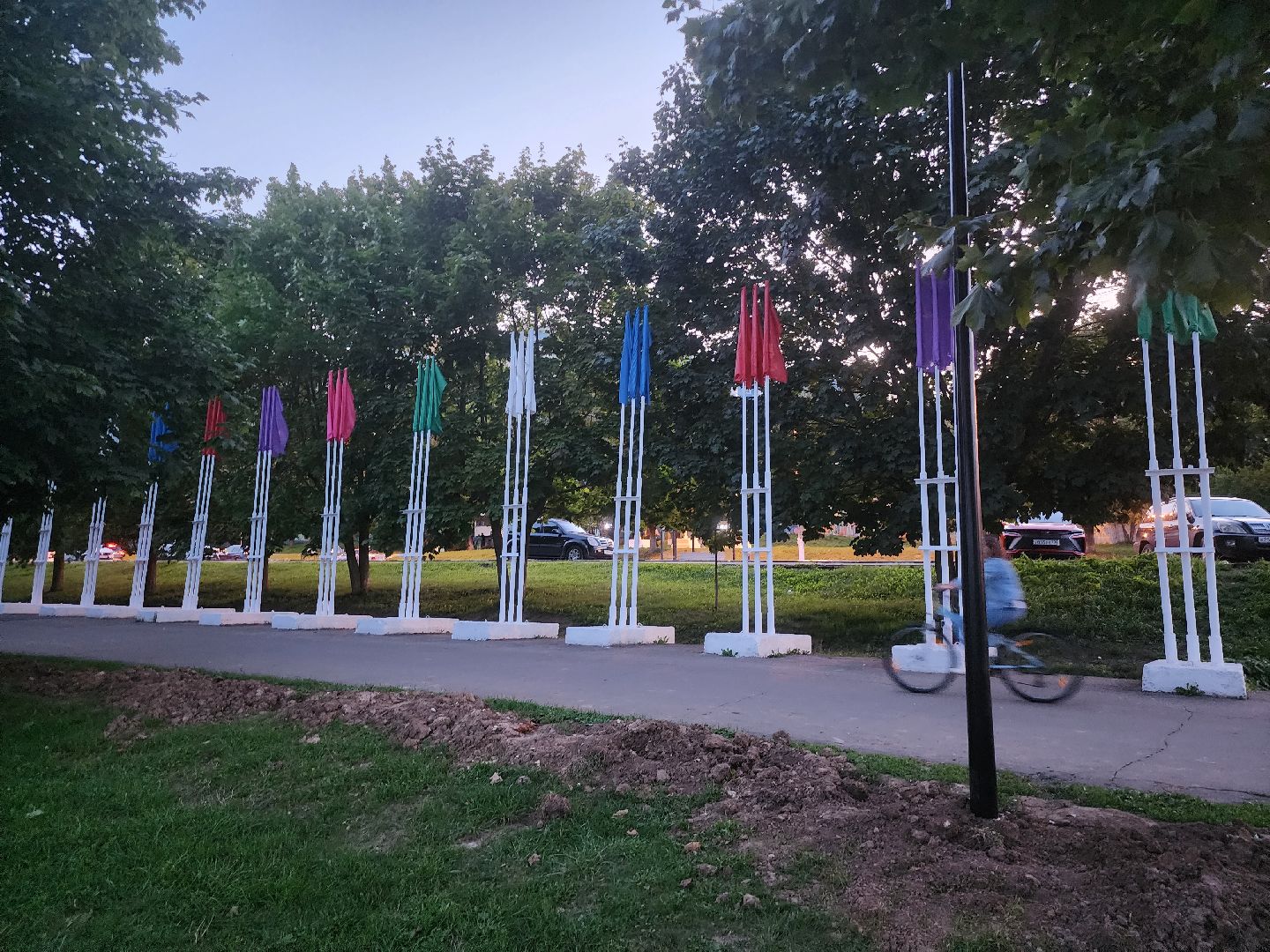 Коломна, светлый город, освещение улиц,