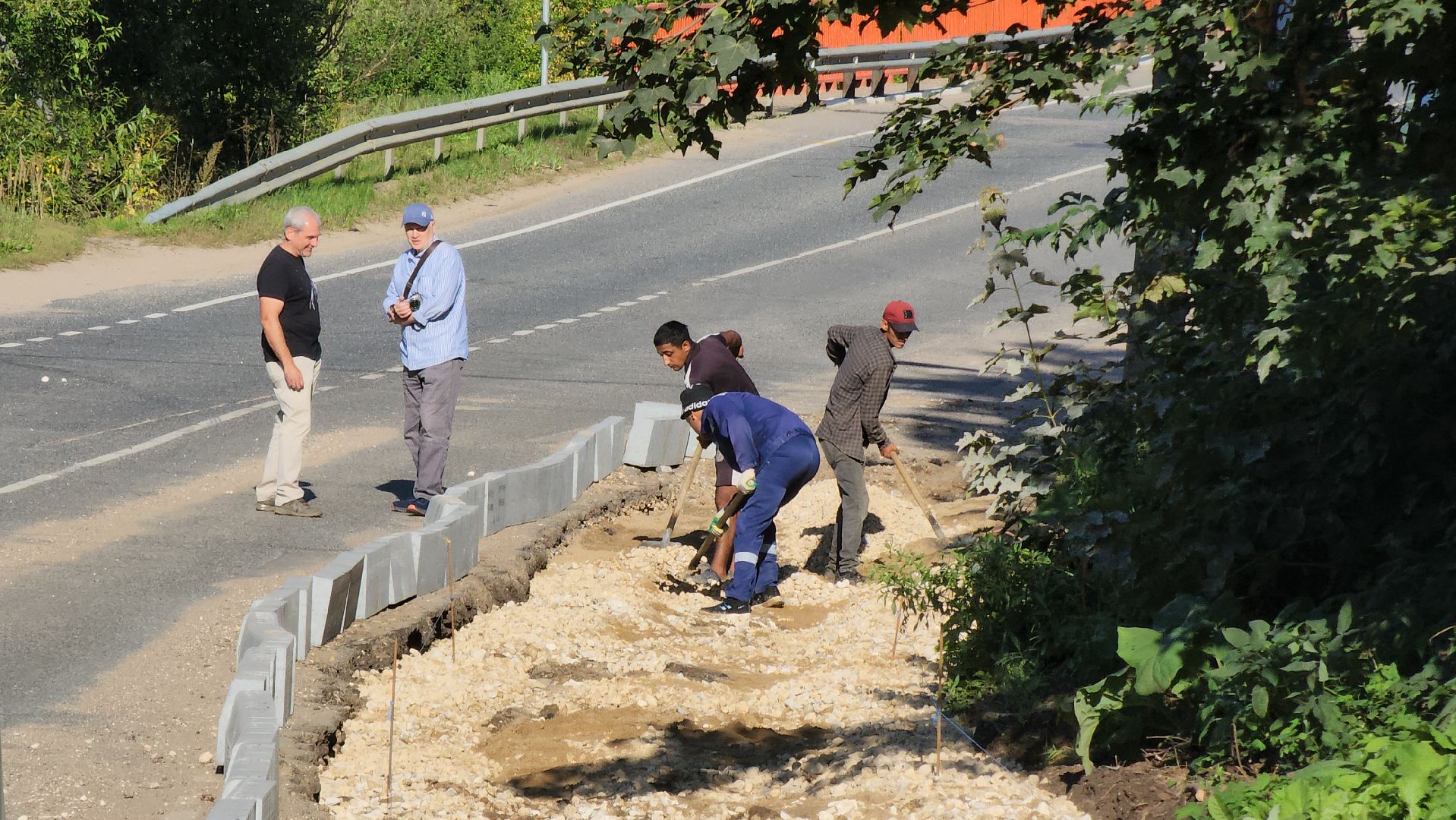 дороги, руза, горбово, ремонт тротуара, тротуар в горбово, рузский городской округ, подмосковье,