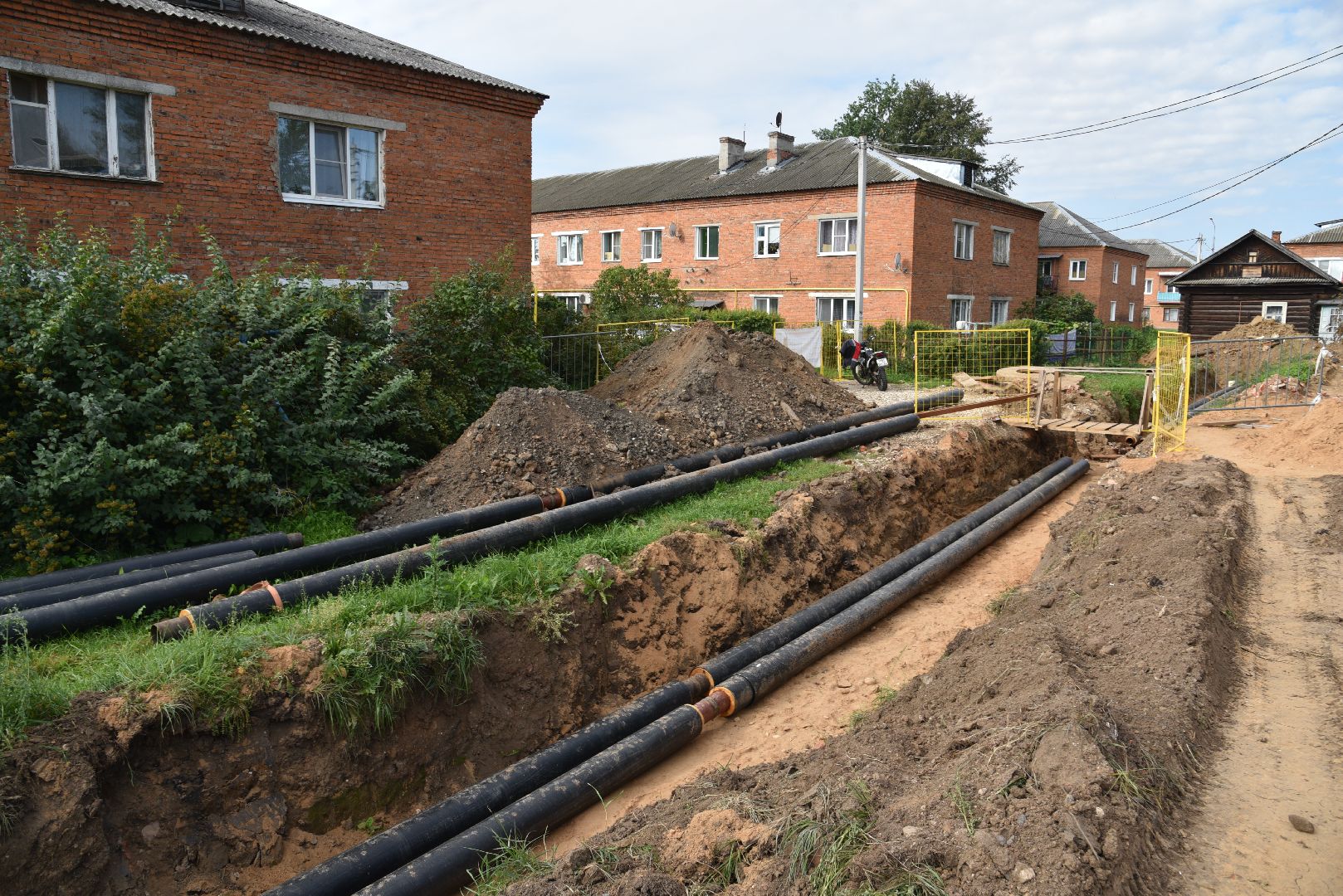 лотошино, новолотошино, жкх, замена труб, замена труб отопления, теплотрасса,