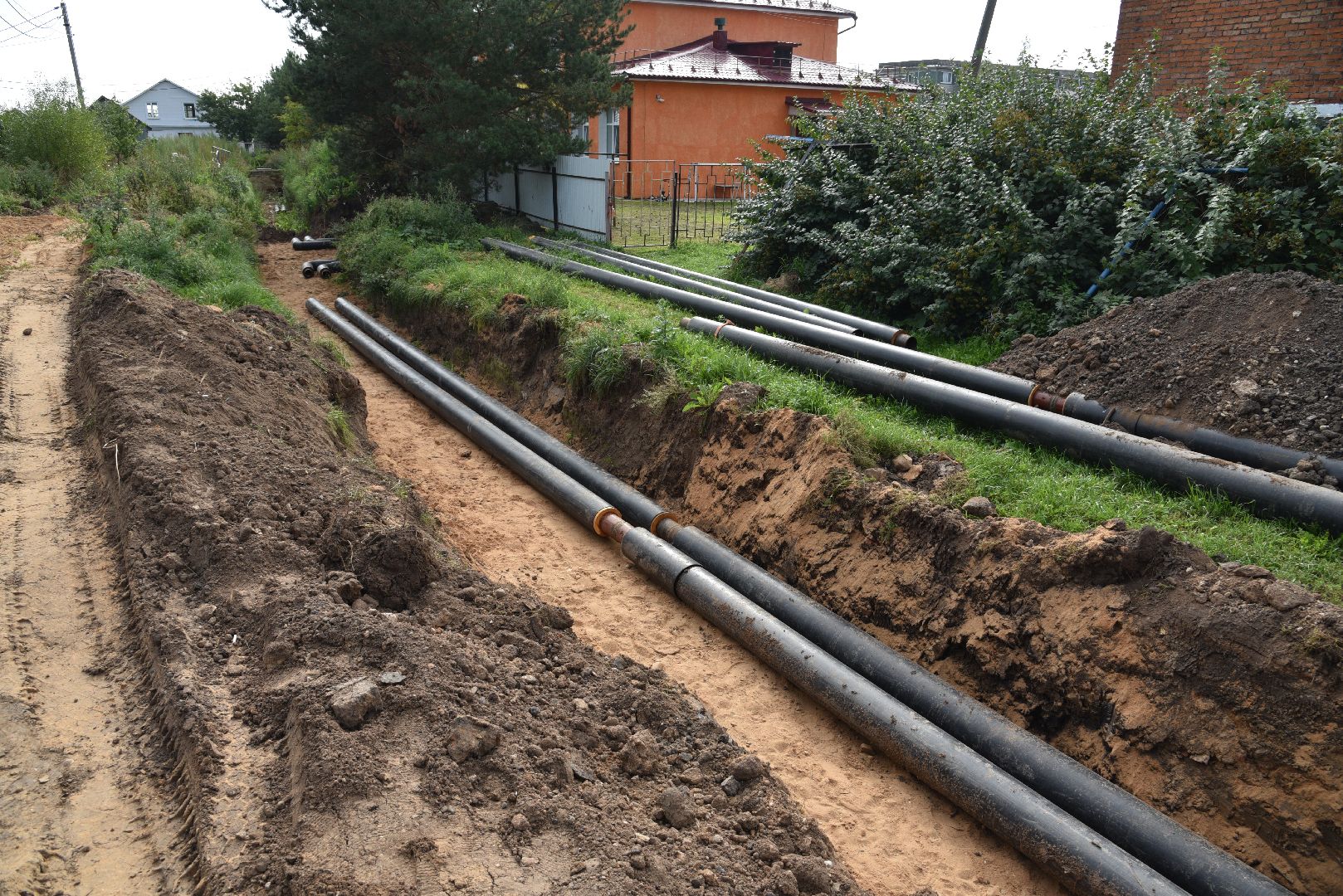 лотошино, новолотошино, жкх, замена труб, замена труб отопления, теплотрасса,