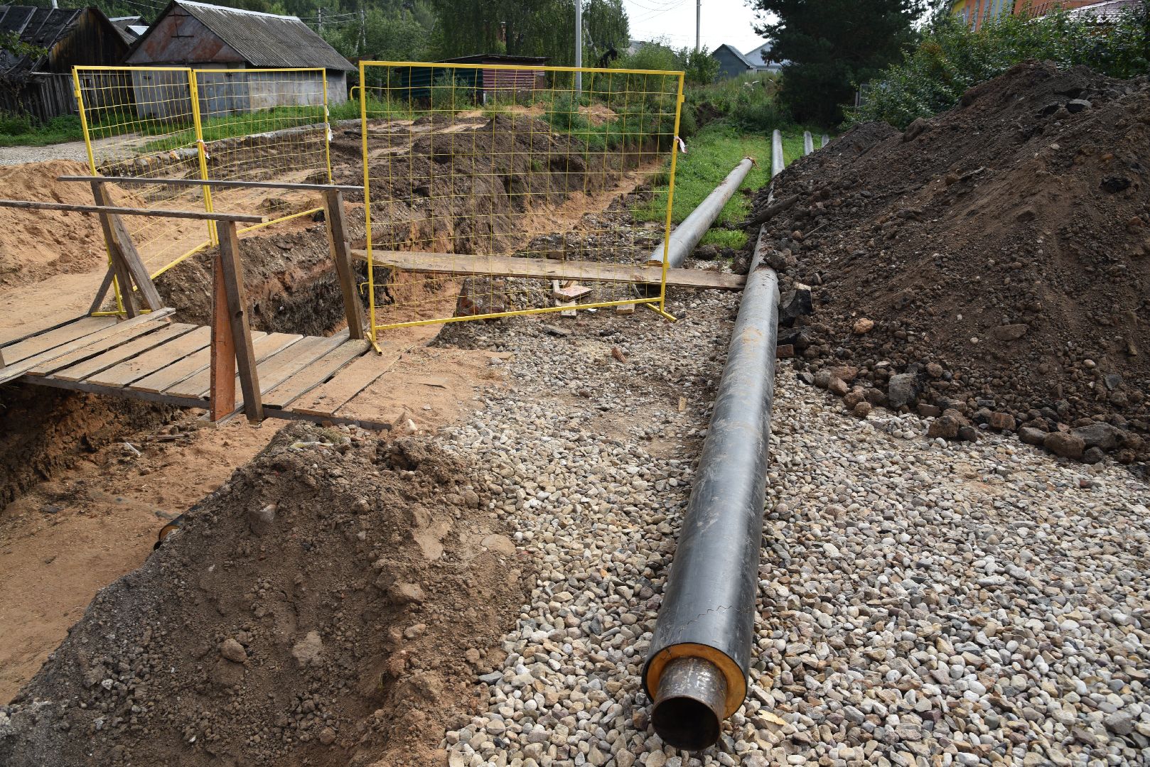 лотошино, новолотошино, жкх, замена труб, замена труб отопления, теплотрасса,