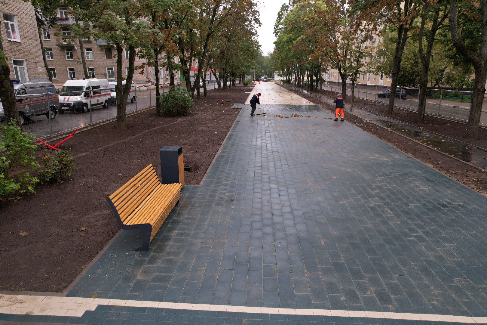 видео с коптера, дубна, благоустройство,