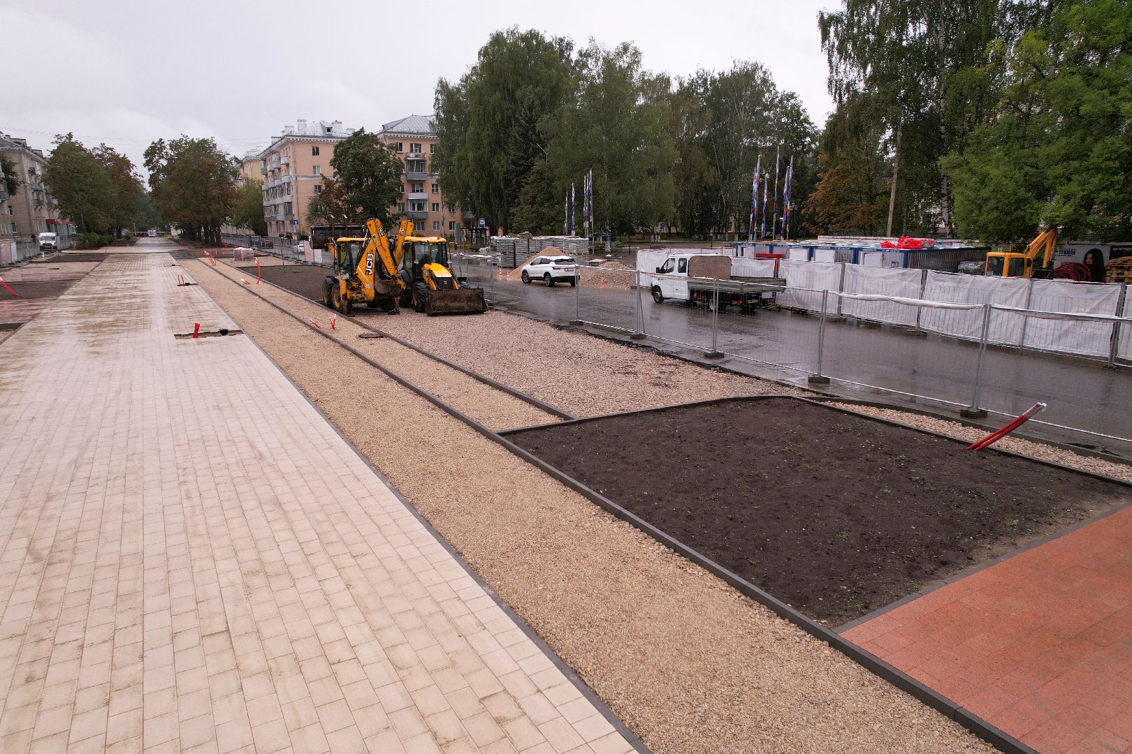 видео с коптера, дубна, благоустройство,