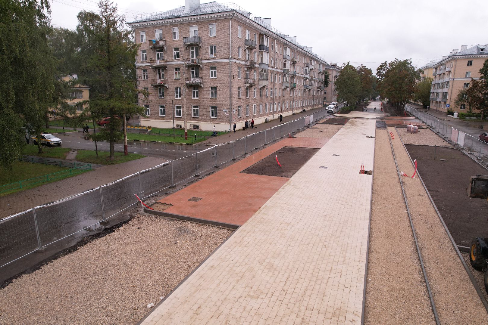 видео с коптера, дубна, благоустройство,