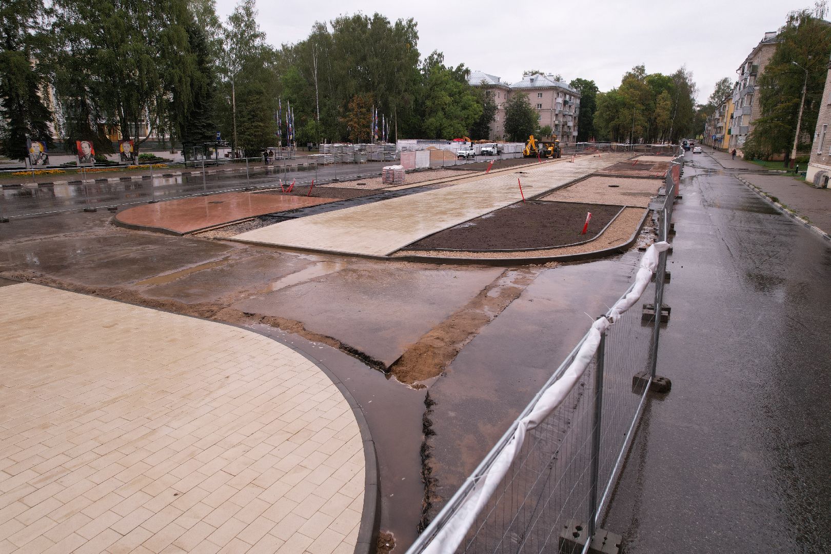 видео с коптера, дубна, благоустройство,