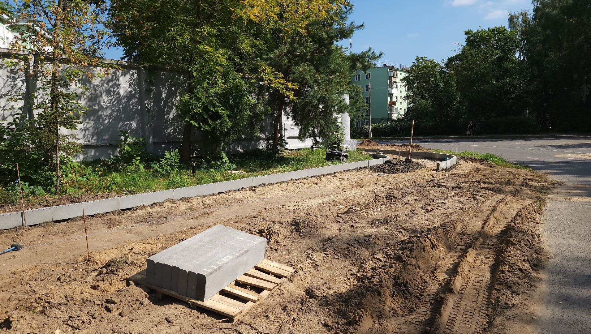 благоустройство, тротуар, Лосино-Петровский,