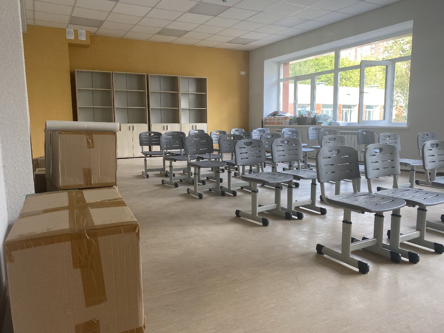 новый учебный год, школа им АС Попова, Власиха школа Попова, капитальный ремонт школы Попова, Власиха капремонт школы,