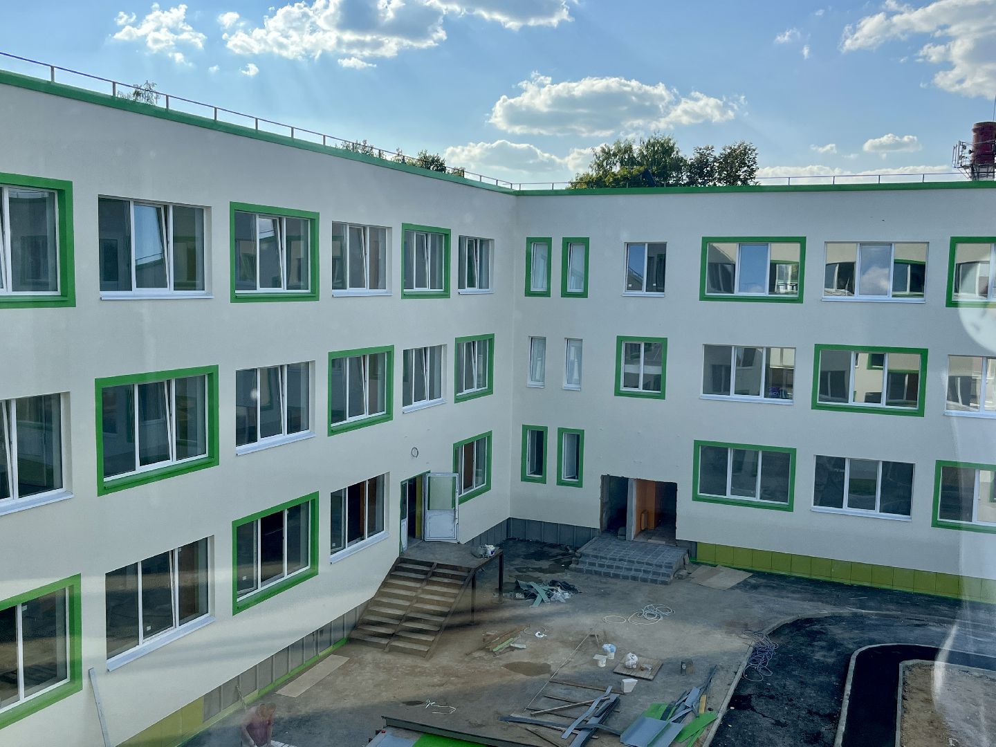 наро-фоминский городской округ, калининец, алабинская школа, капитальный ремонт школы,