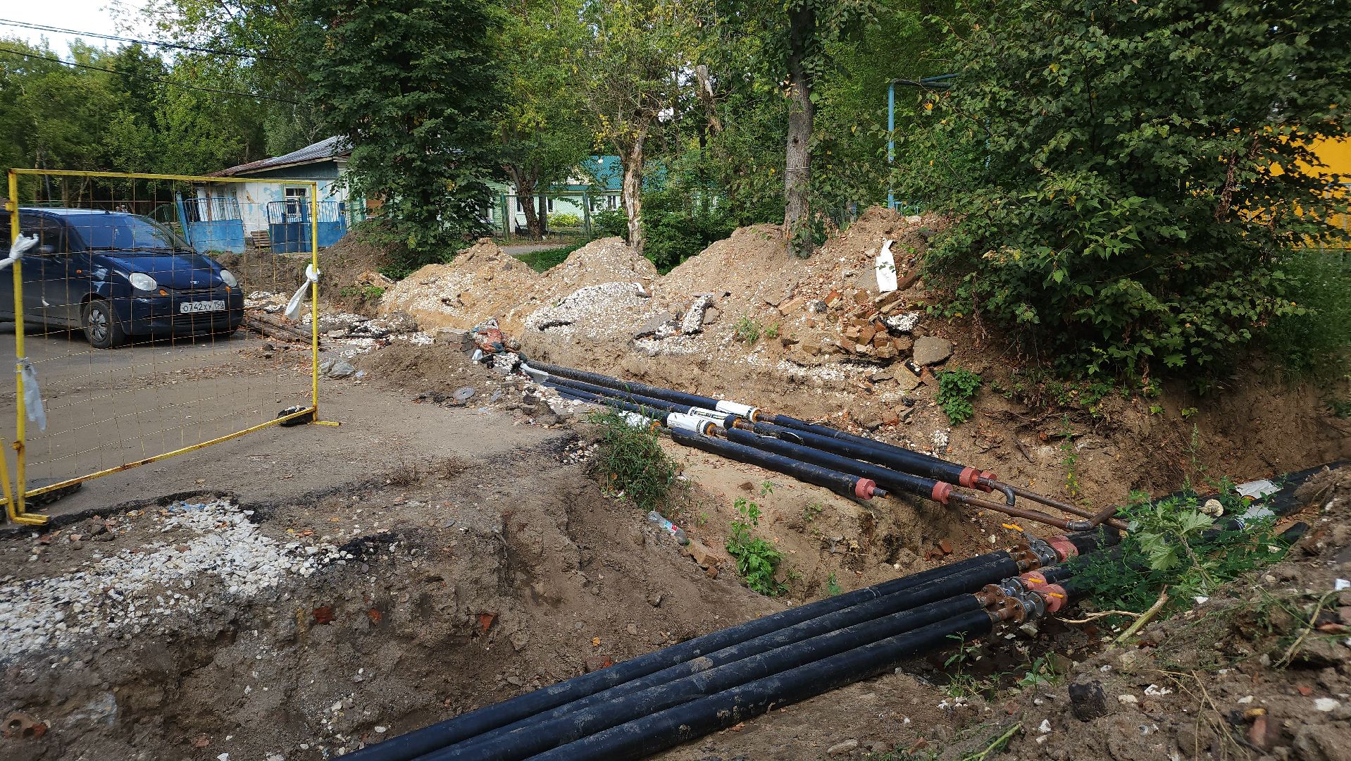 ЖКХ, ремонт теплотрассы, замена теплосетей, Лосино-Петровский,