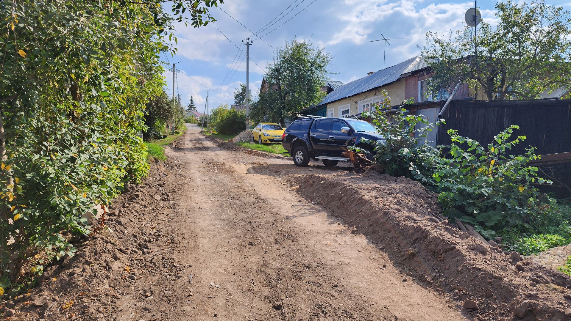 кашира, ремонт дорог, грунтовая дорога,