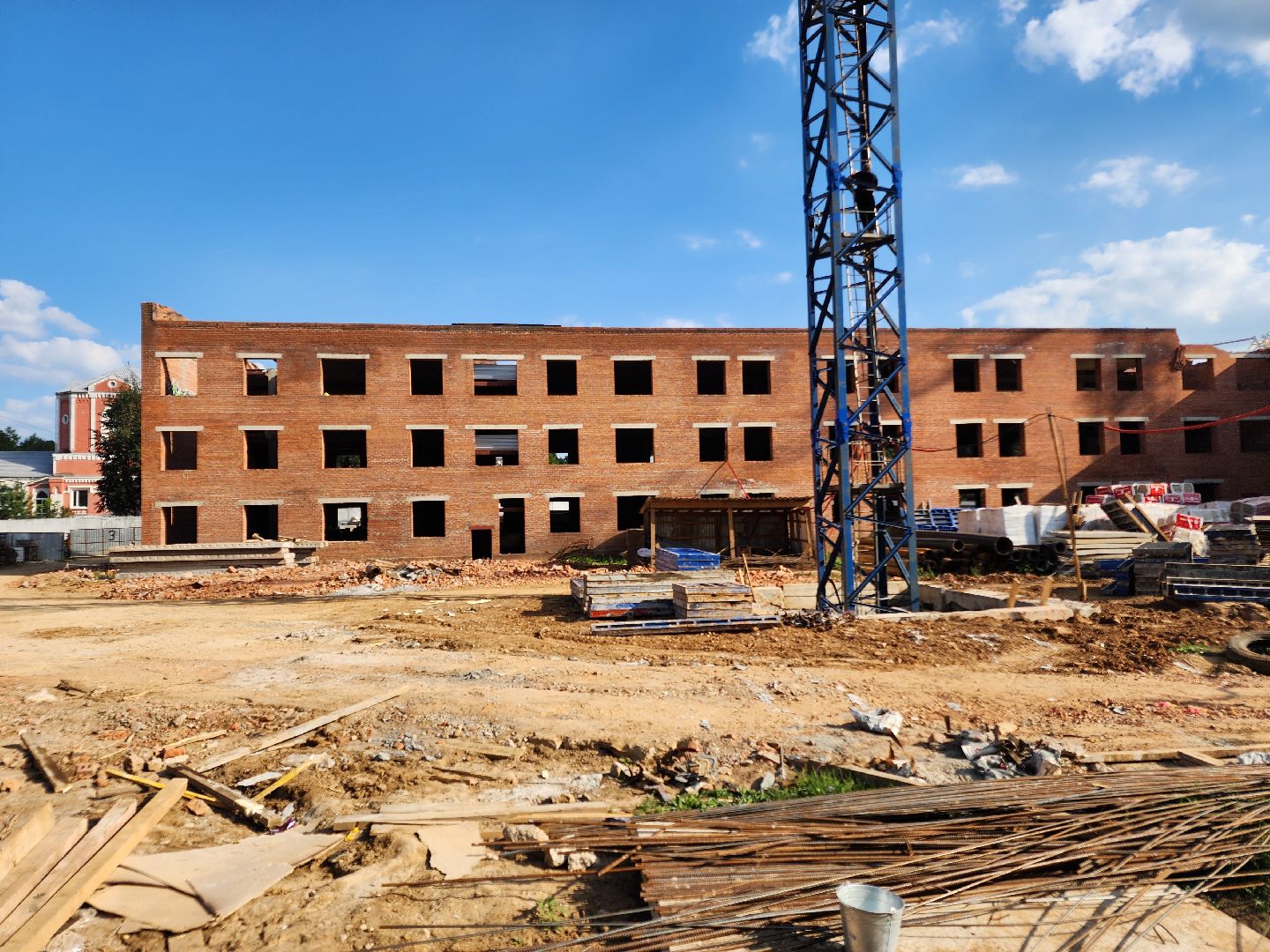 Чехов, поселок Мещерское, психиатрическая больница, лечебный корпус, реконструкция, строительство,