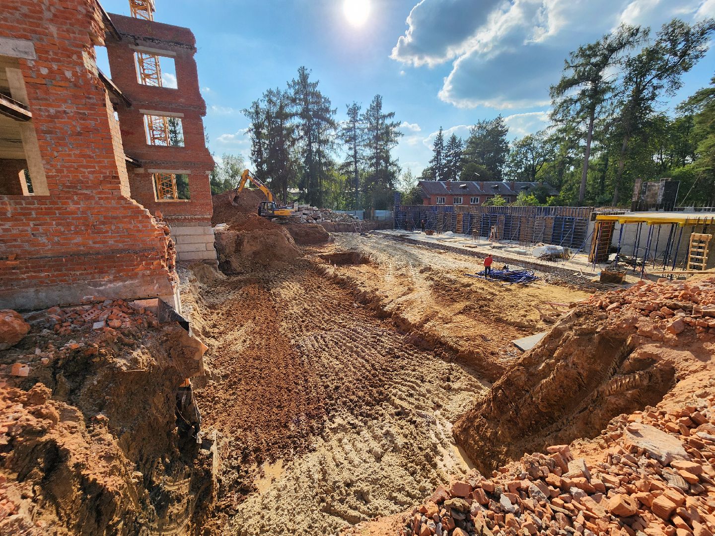 Чехов, поселок Мещерское, психиатрическая больница, лечебный корпус, реконструкция, строительство,