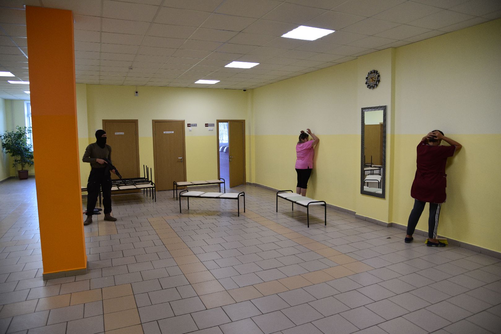 лотошино, лотошинская школа 2, учения, антитеррор, образование, безопасность,