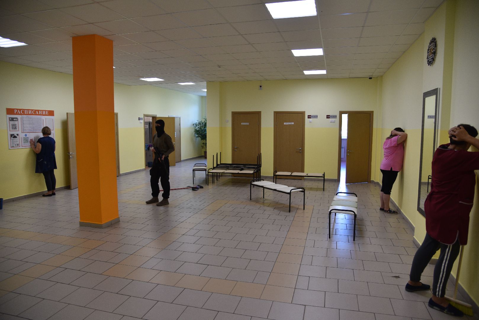 лотошино, лотошинская школа 2, учения, антитеррор, образование, безопасность,