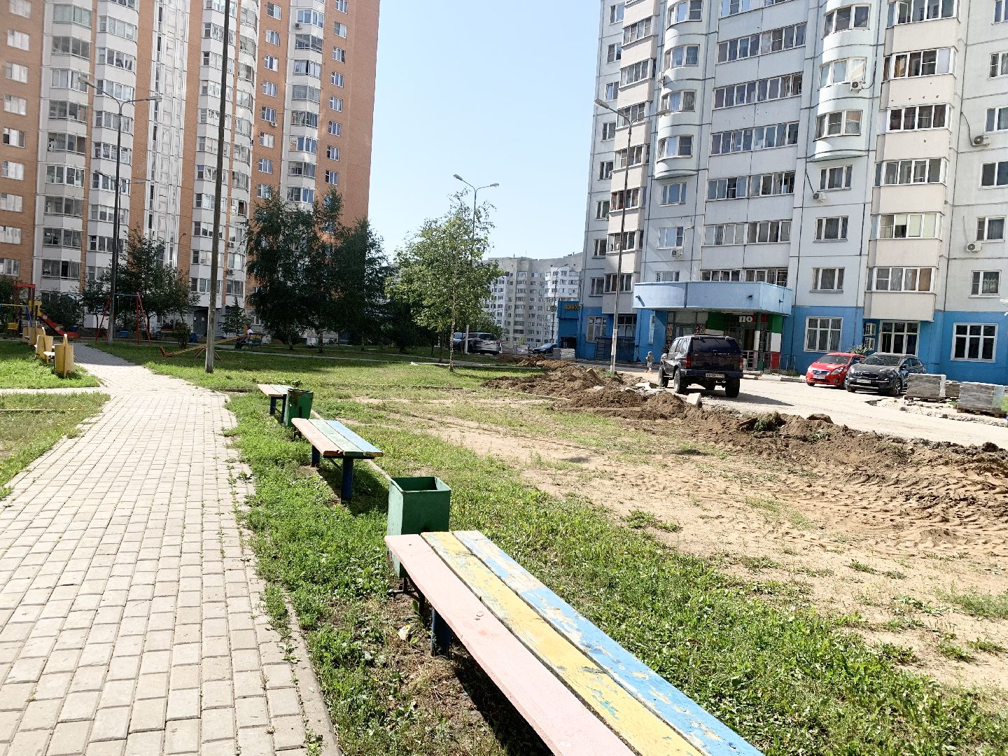 Балашиха, Подмосковье, благоустройство дворов в подмосковье, ремонт дорог во дворах,