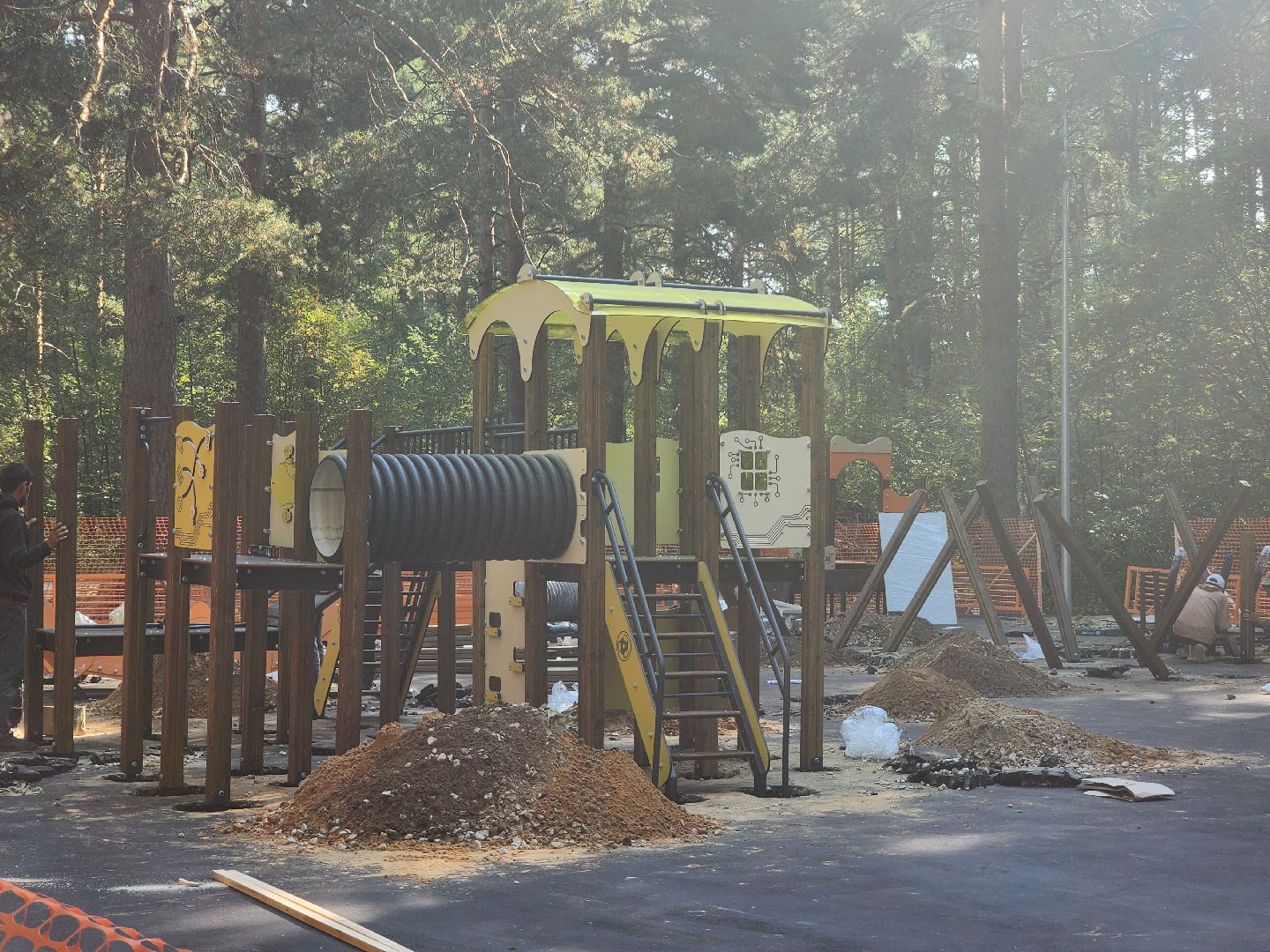 Дубна, формирование комфортной городской среды, Детская площадка, Игровые элементы, Монтаж площадки,