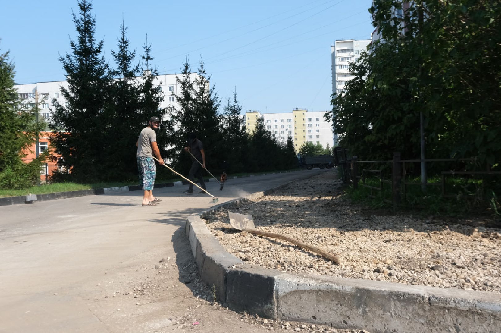 пущино, серпухов, комплексное благоустройство двора,