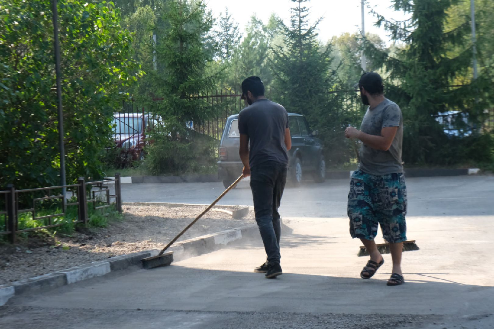 пущино, серпухов, комплексное благоустройство двора,