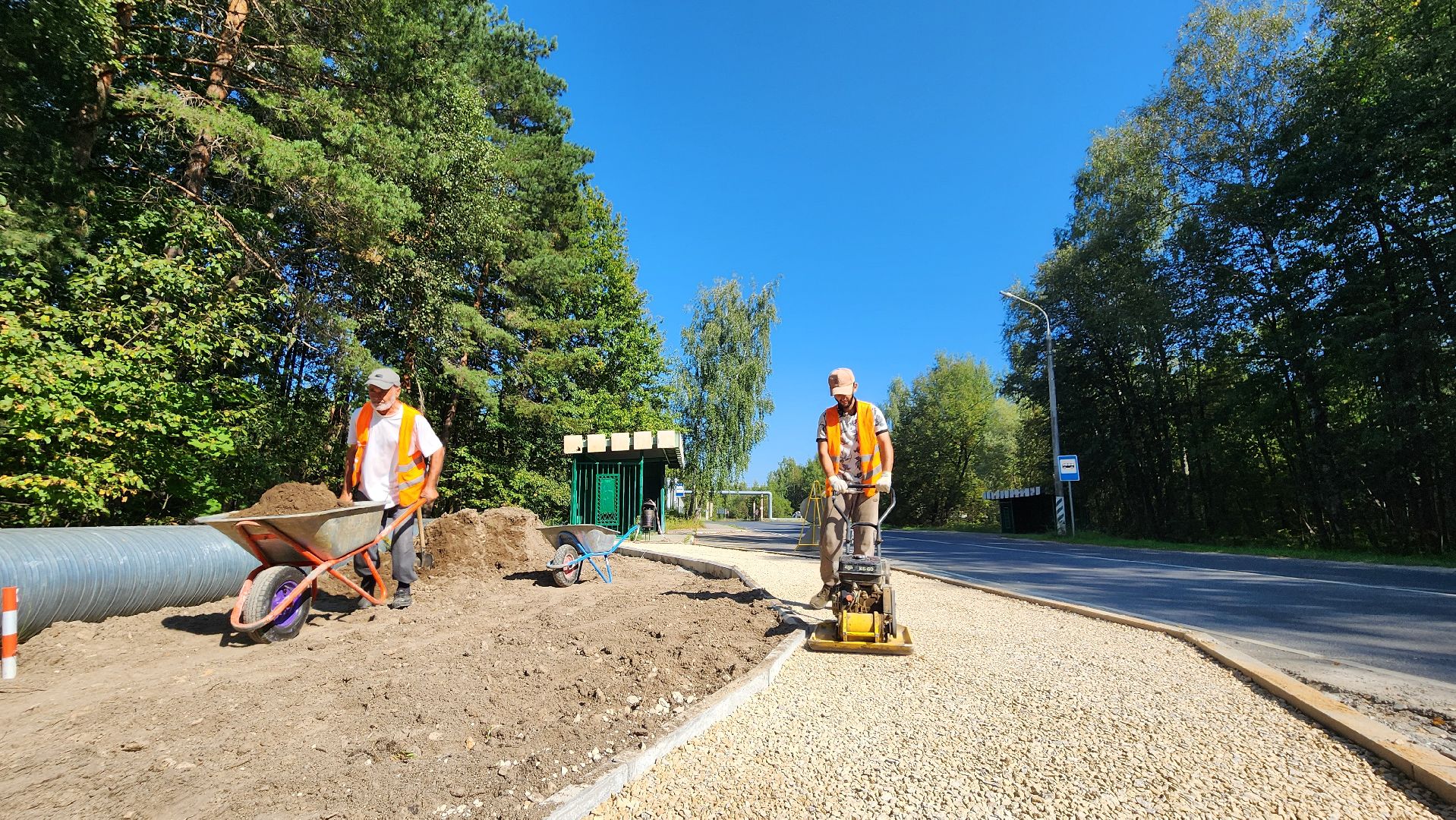 транспорт, остановочный павильон, благоустройство, дороги, протвино,