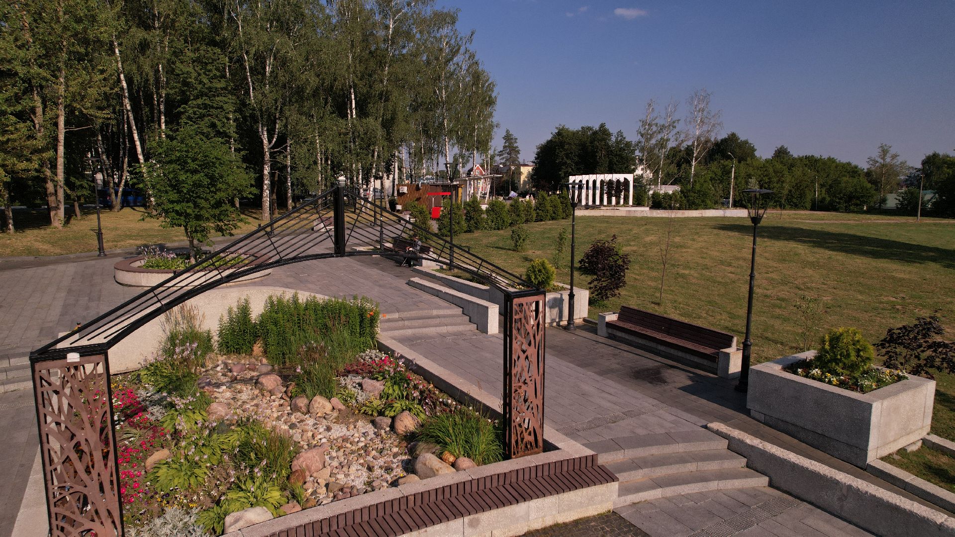 видео с коптера, благоустройство, сергиев посад,