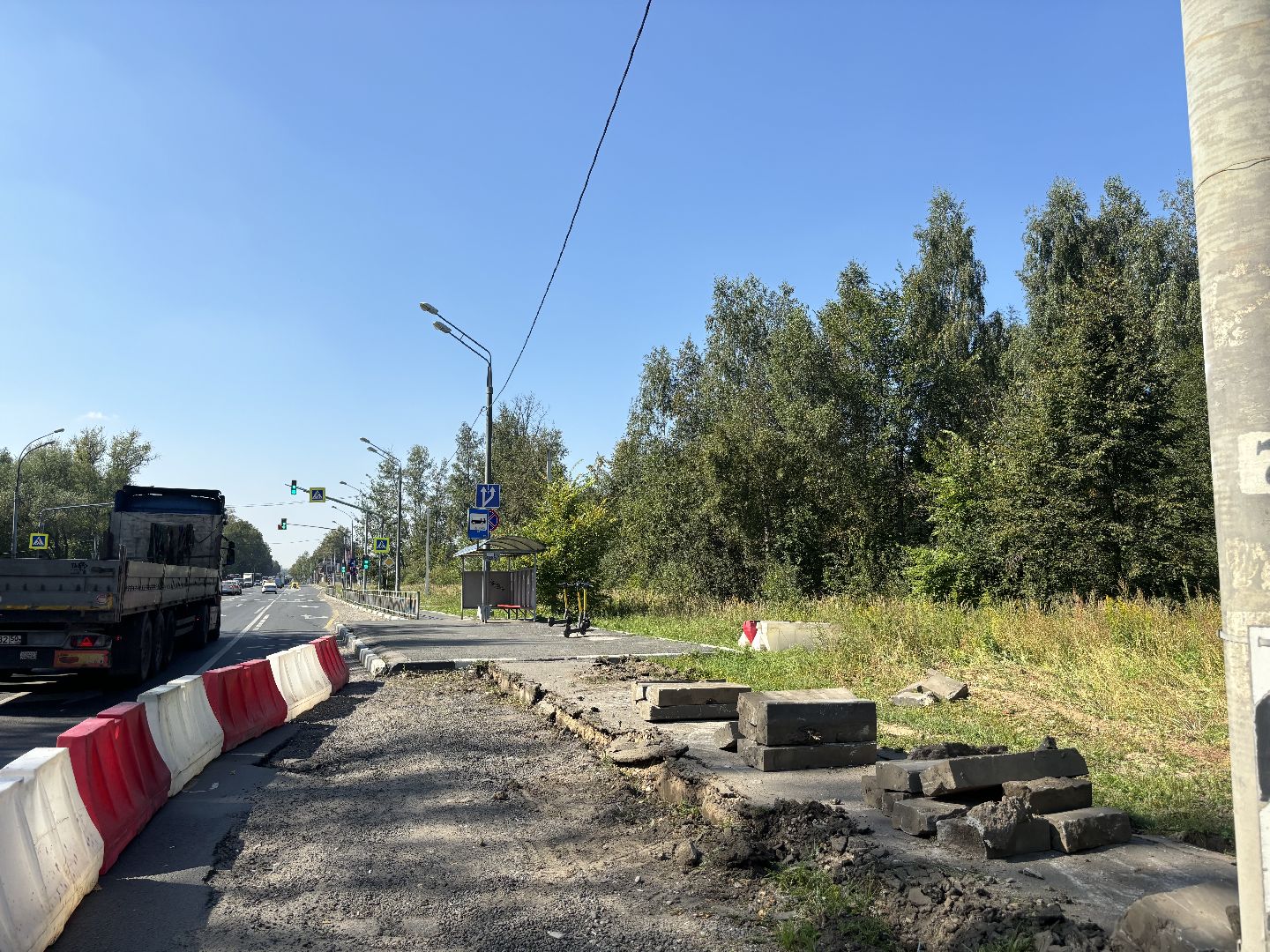 съезд, Алексеевская роща, дороги,