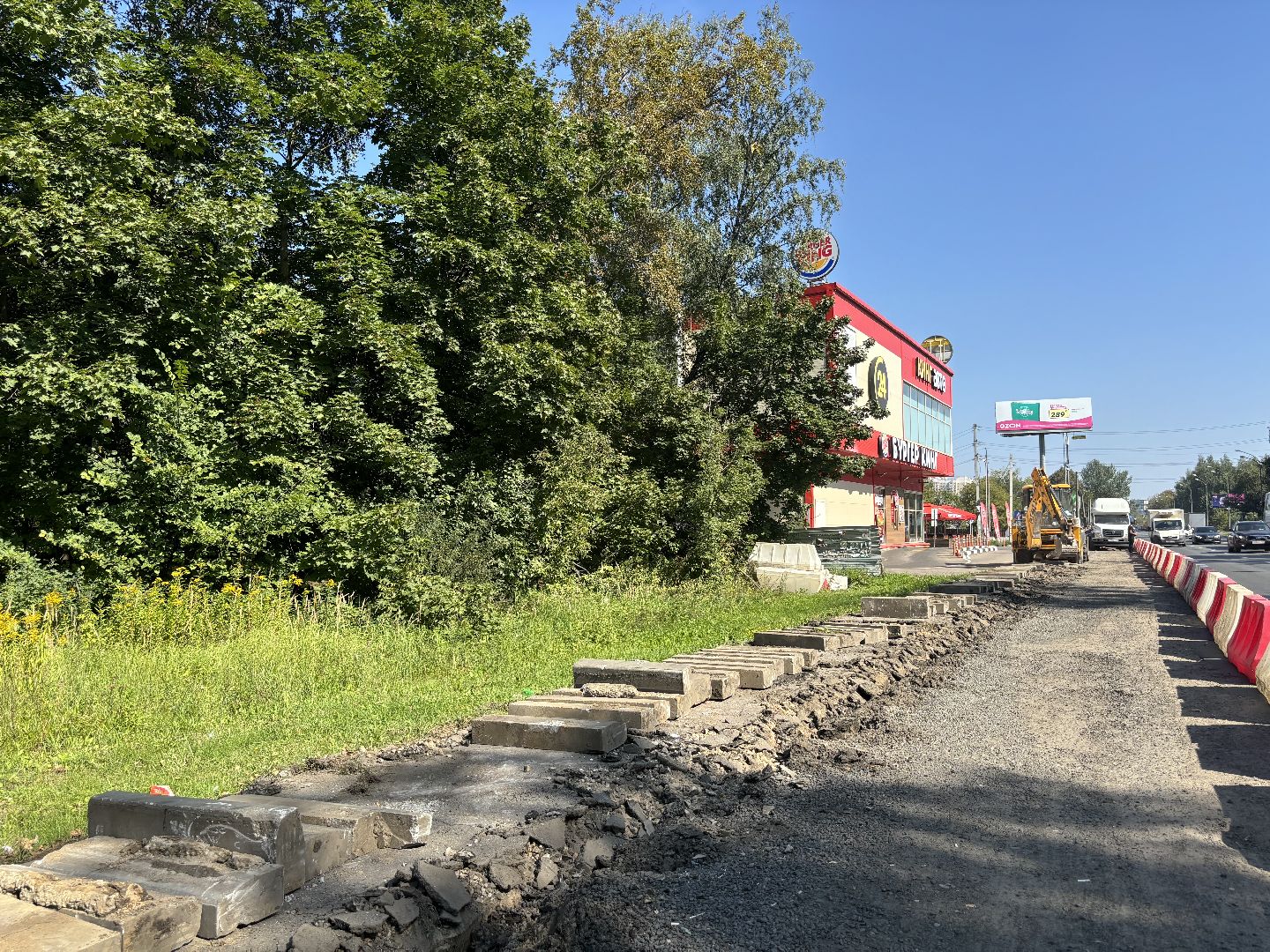 съезд, Алексеевская роща, дороги,