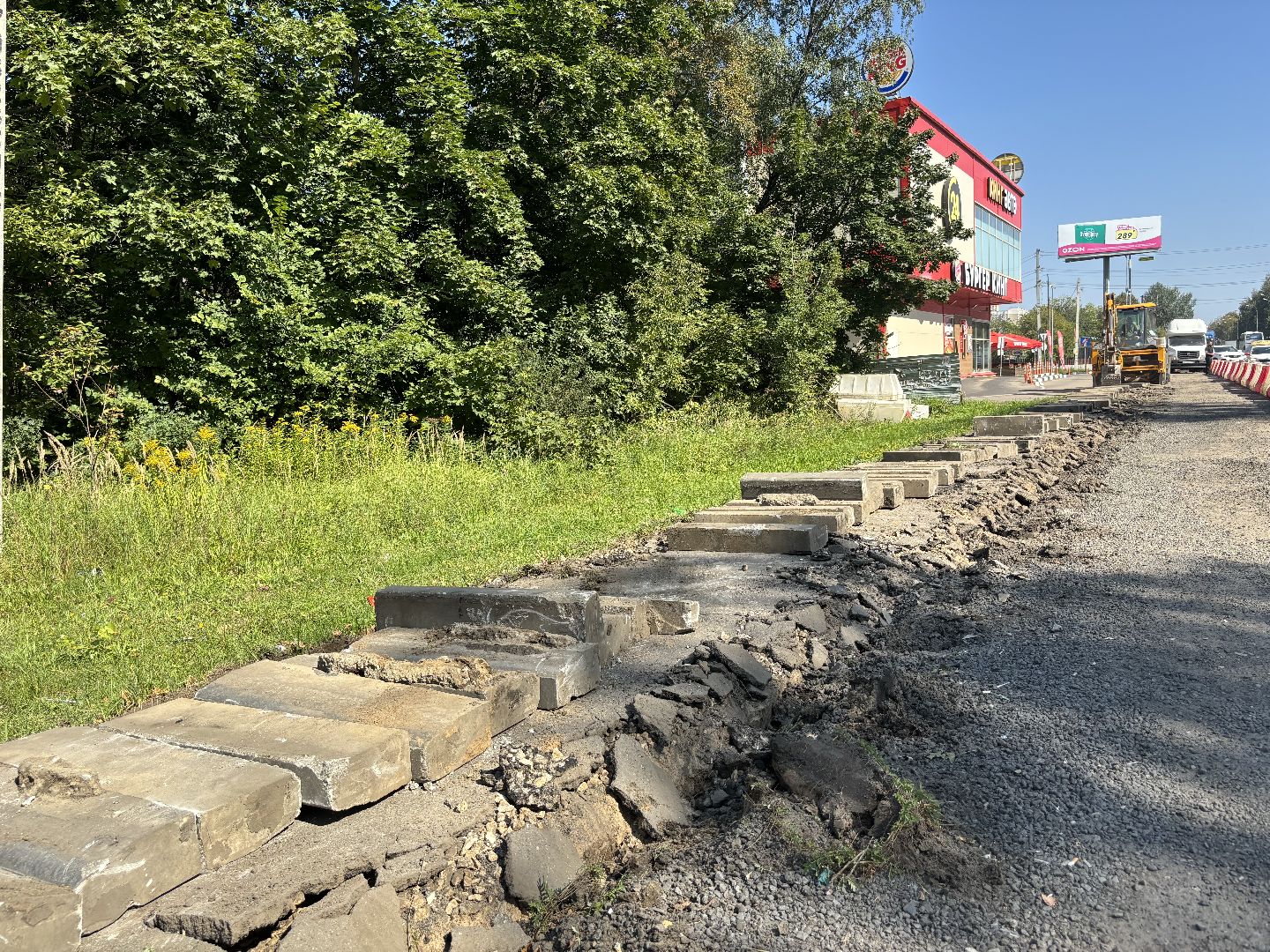 съезд, Алексеевская роща, дороги,