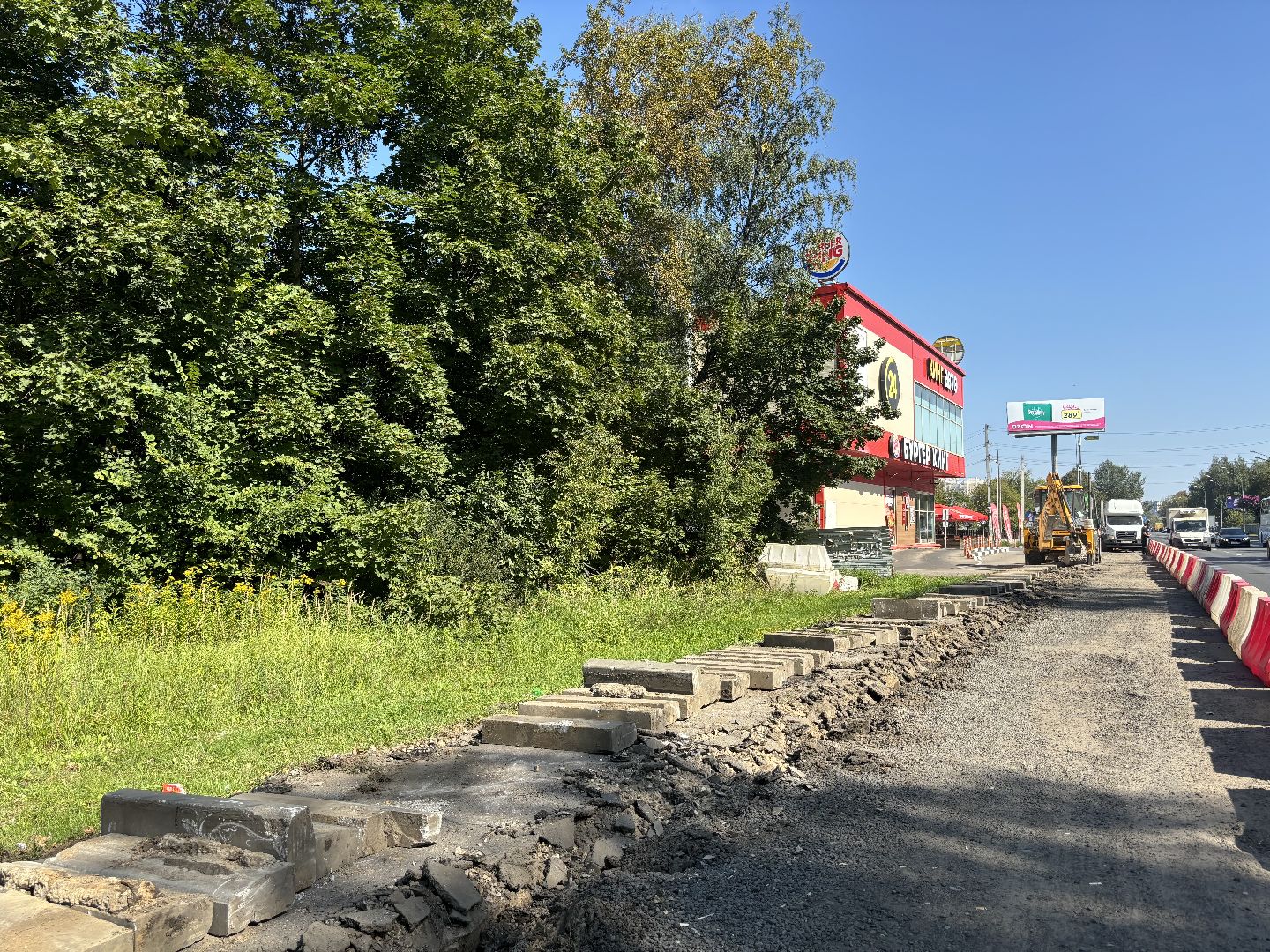 съезд, Алексеевская роща, дороги,