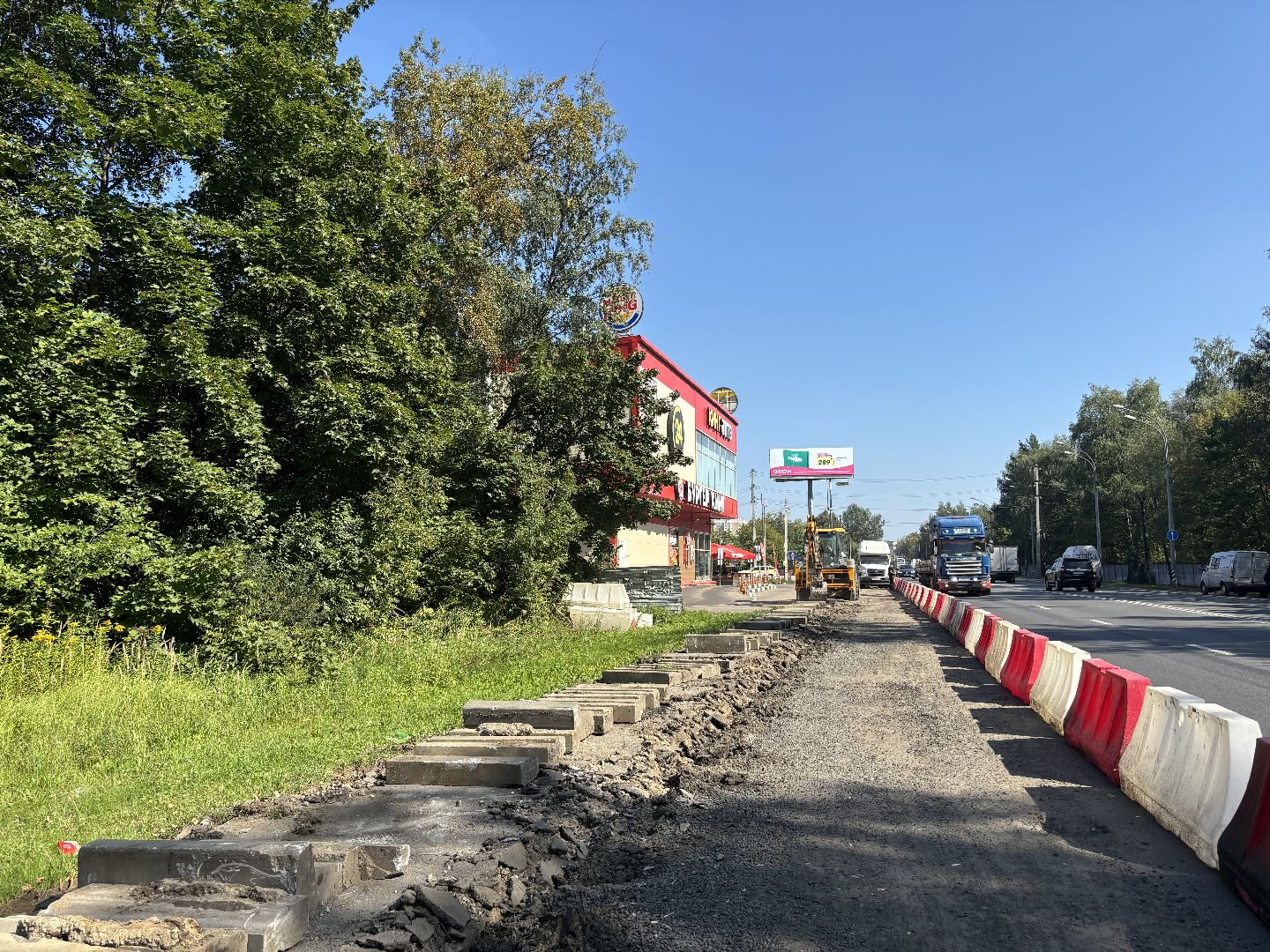 съезд, Алексеевская роща, дороги,