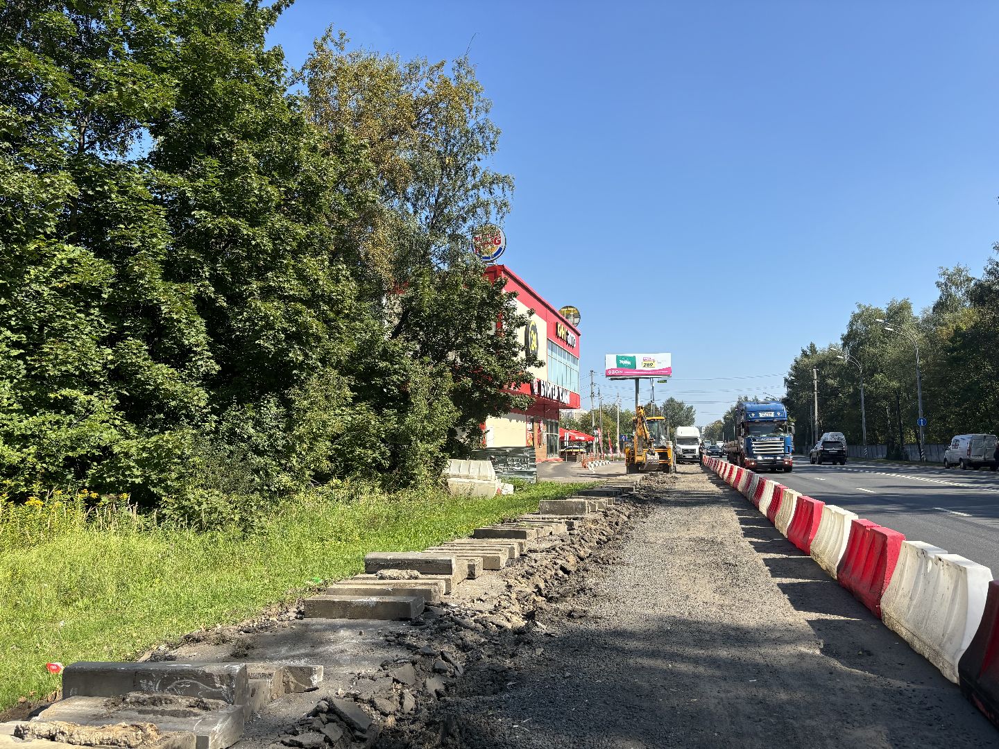 съезд, Алексеевская роща, дороги,