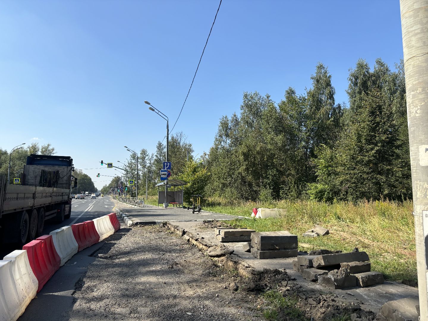 съезд, Алексеевская роща, дороги,