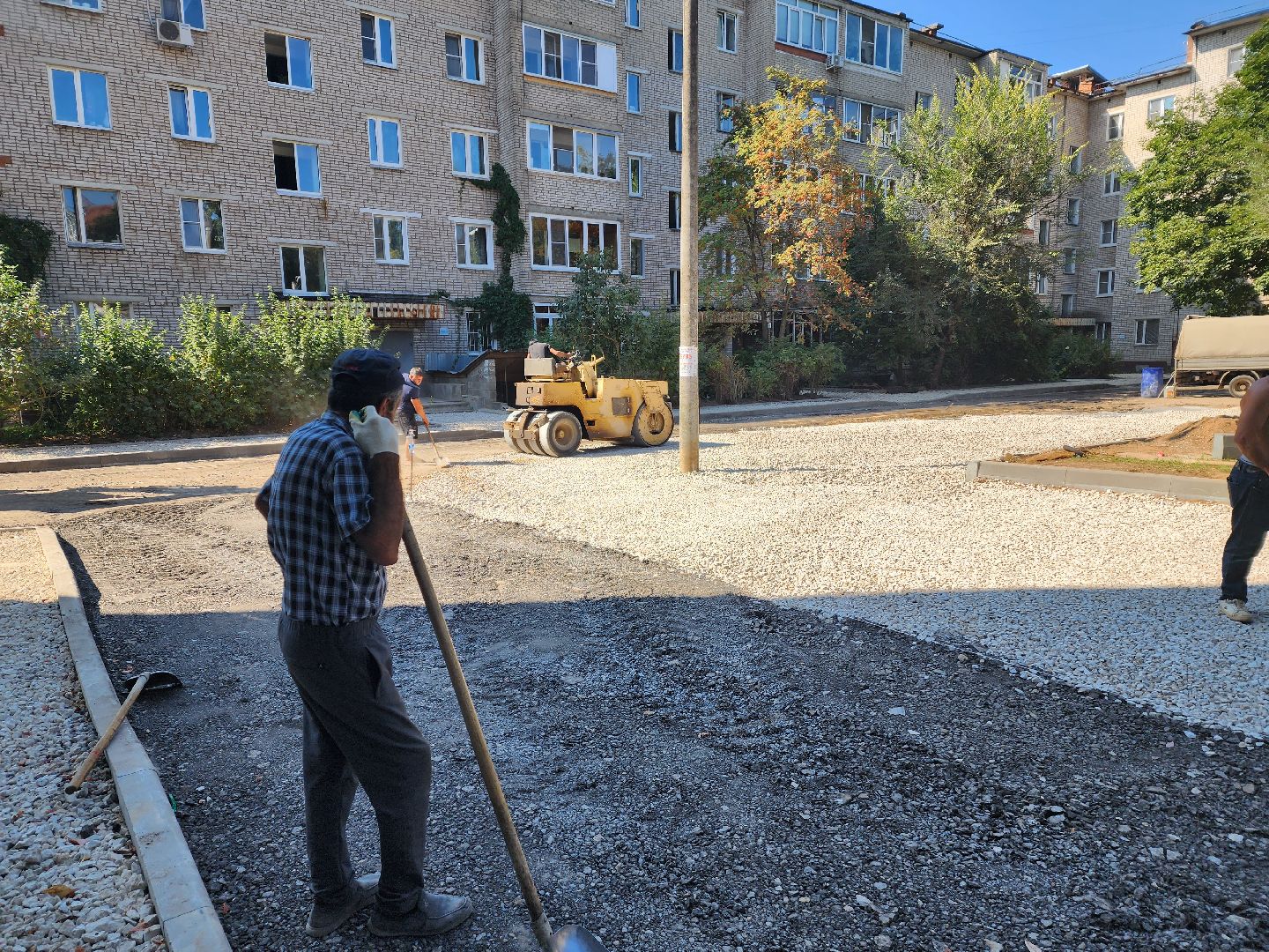 красноармейск, городской округ пушкинский, благоустройство дворов, новые парковочные места,