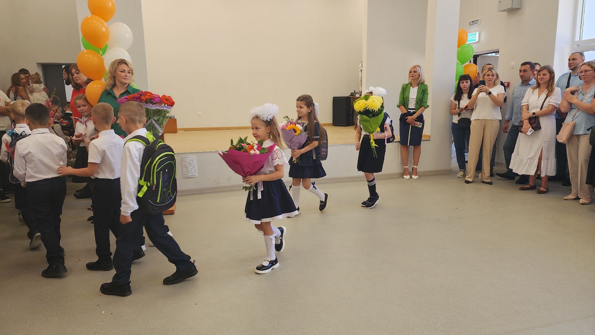 пушкинский округ, капремонт школы, день знаний, торжественное мероприятие, торжественная линейка,