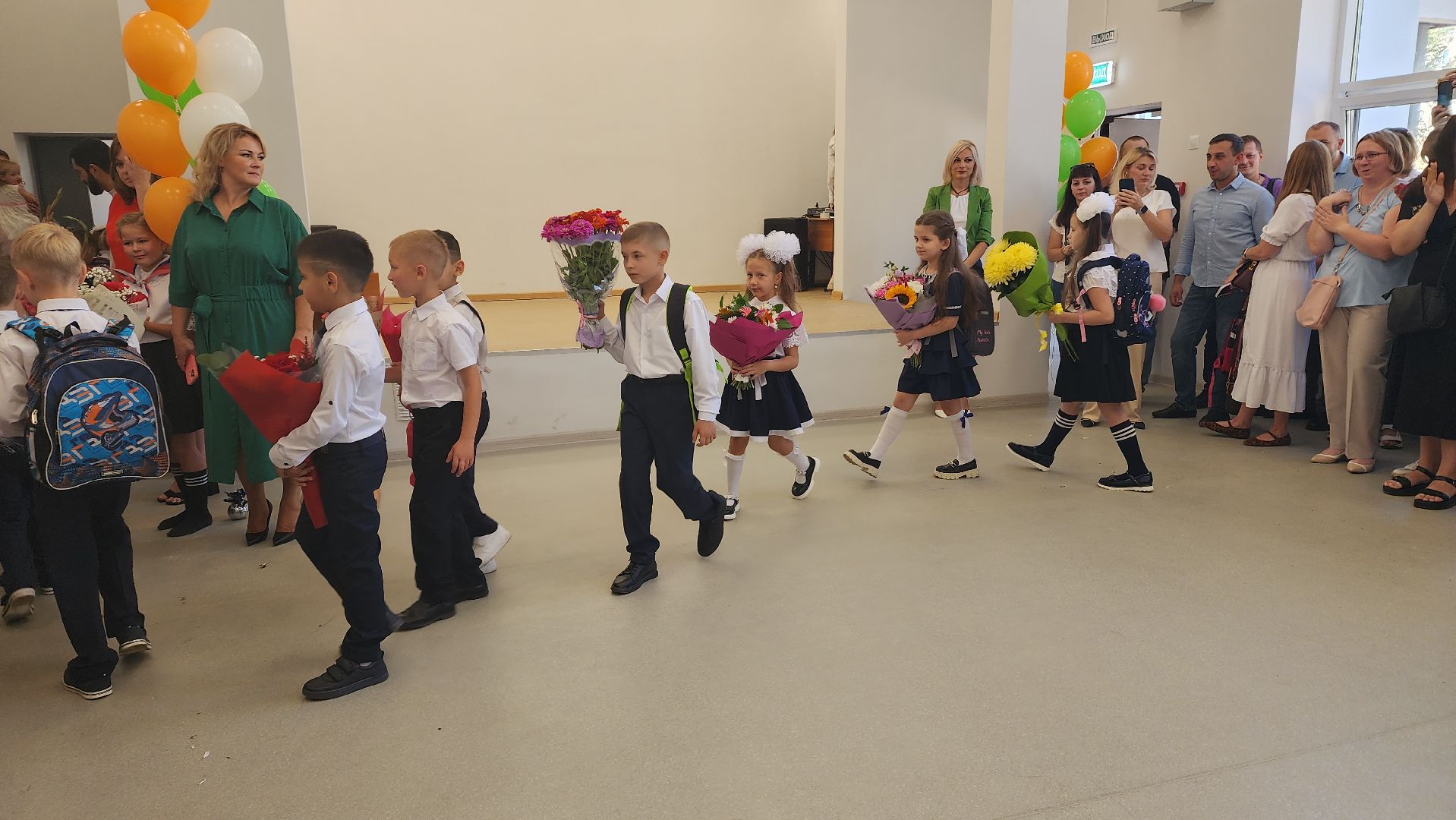пушкинский округ, капремонт школы, день знаний, торжественное мероприятие, торжественная линейка,