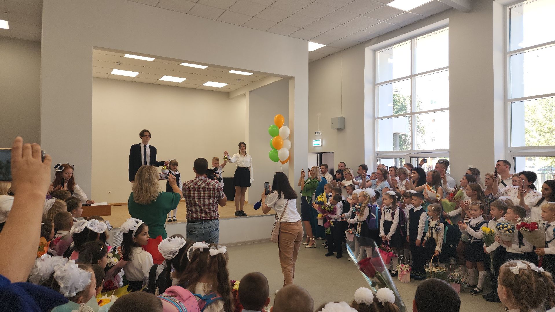 пушкинский округ, капремонт школы, день знаний, торжественное мероприятие, торжественная линейка,