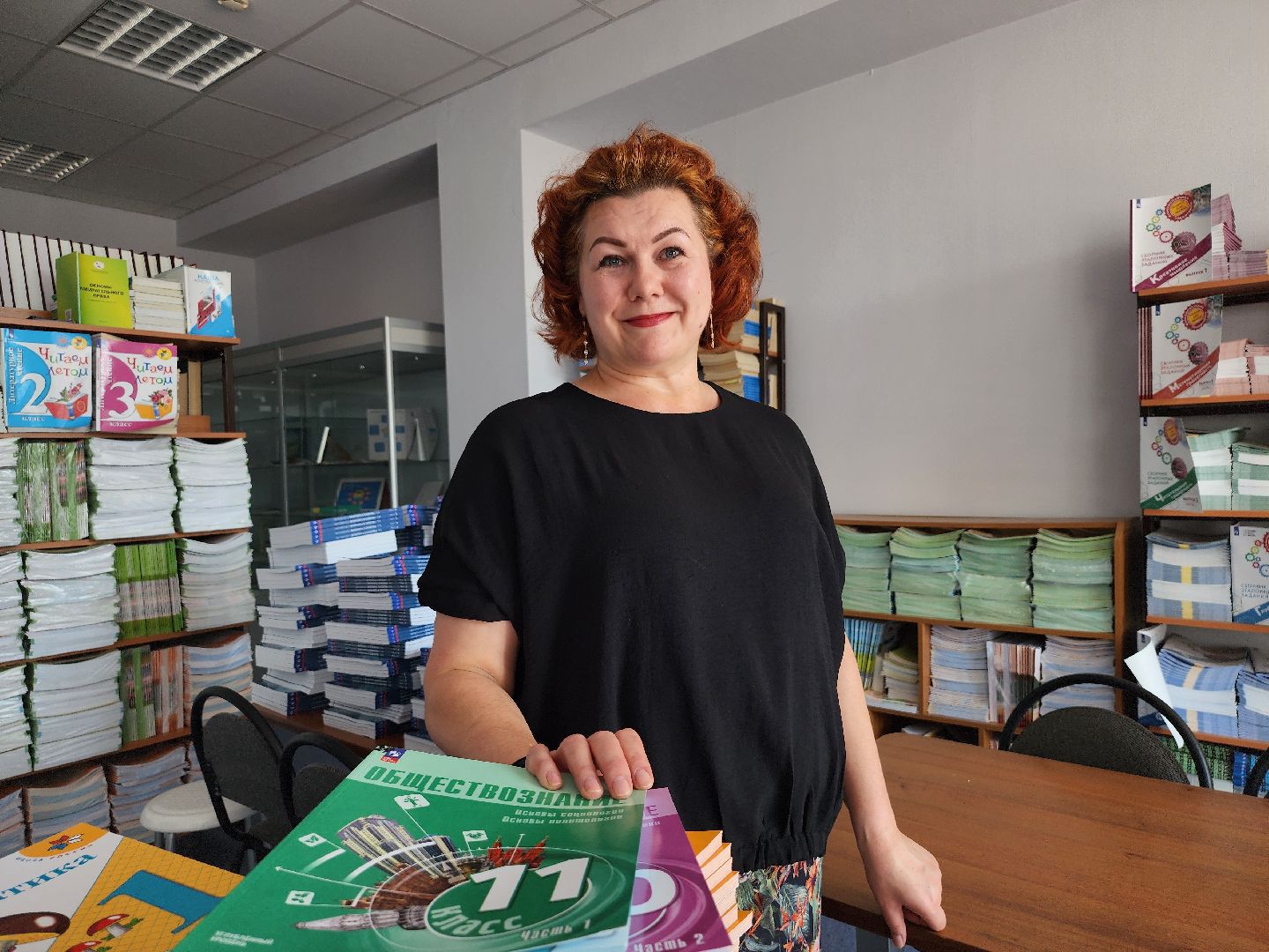 готовность школы к новому учебному году, школьная библиотека, образование, Старая Купавна, Богородский городской округ,