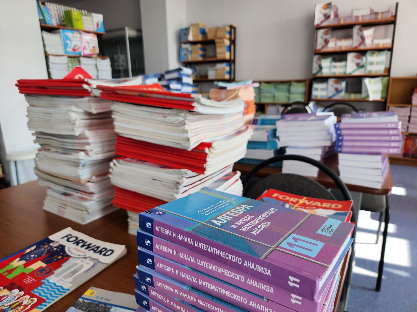 готовность школы к новому учебному году, школьная библиотека, образование, Старая Купавна, Богородский городской округ,
