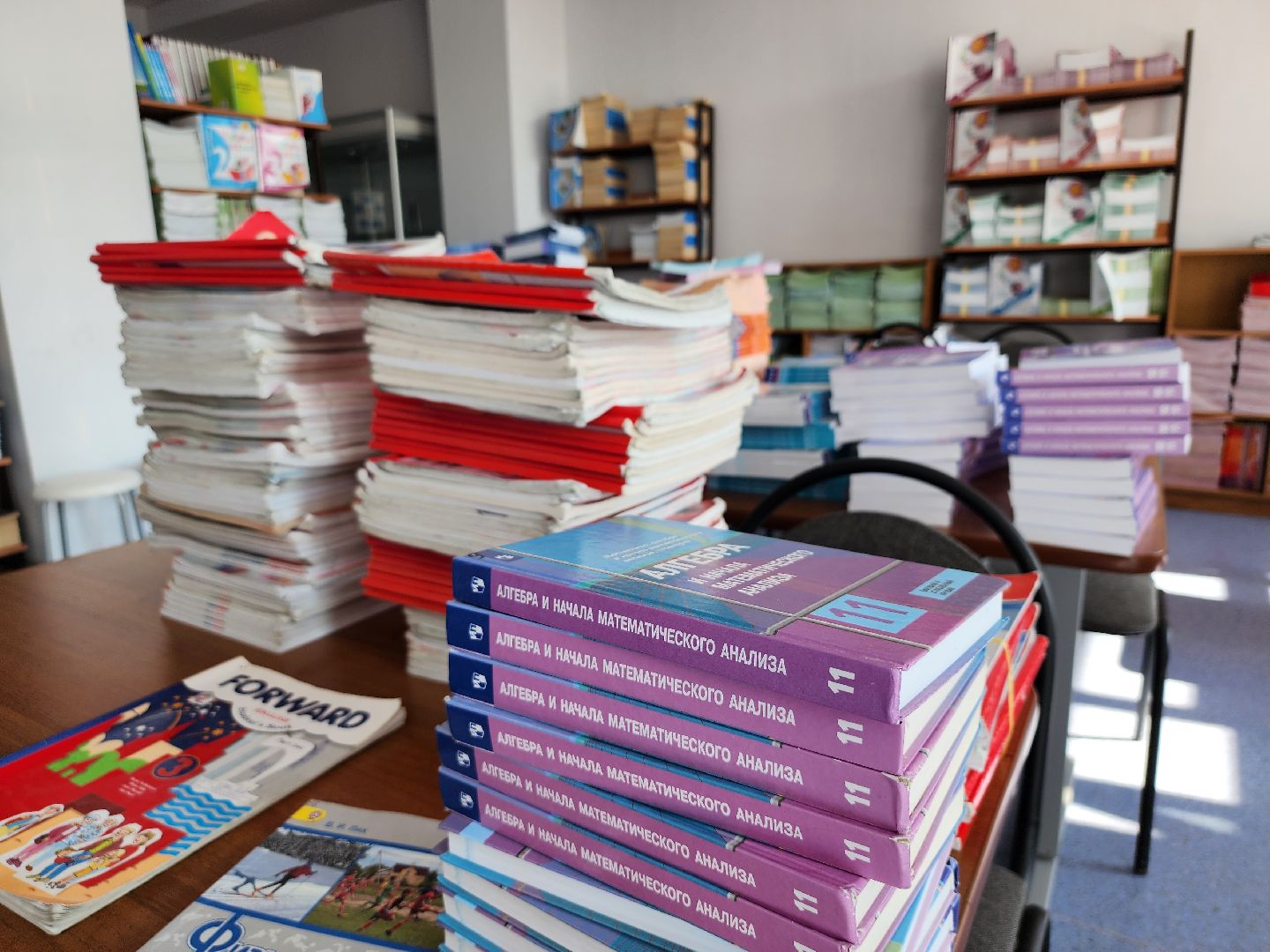 готовность школы к новому учебному году, школьная библиотека, образование, Старая Купавна, Богородский городской округ,