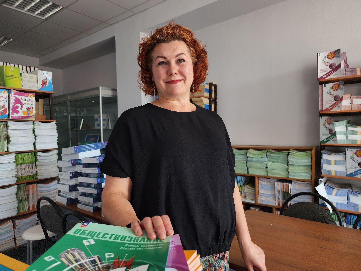 готовность школы к новому учебному году, школьная библиотека, образование, Старая Купавна, Богородский городской округ,