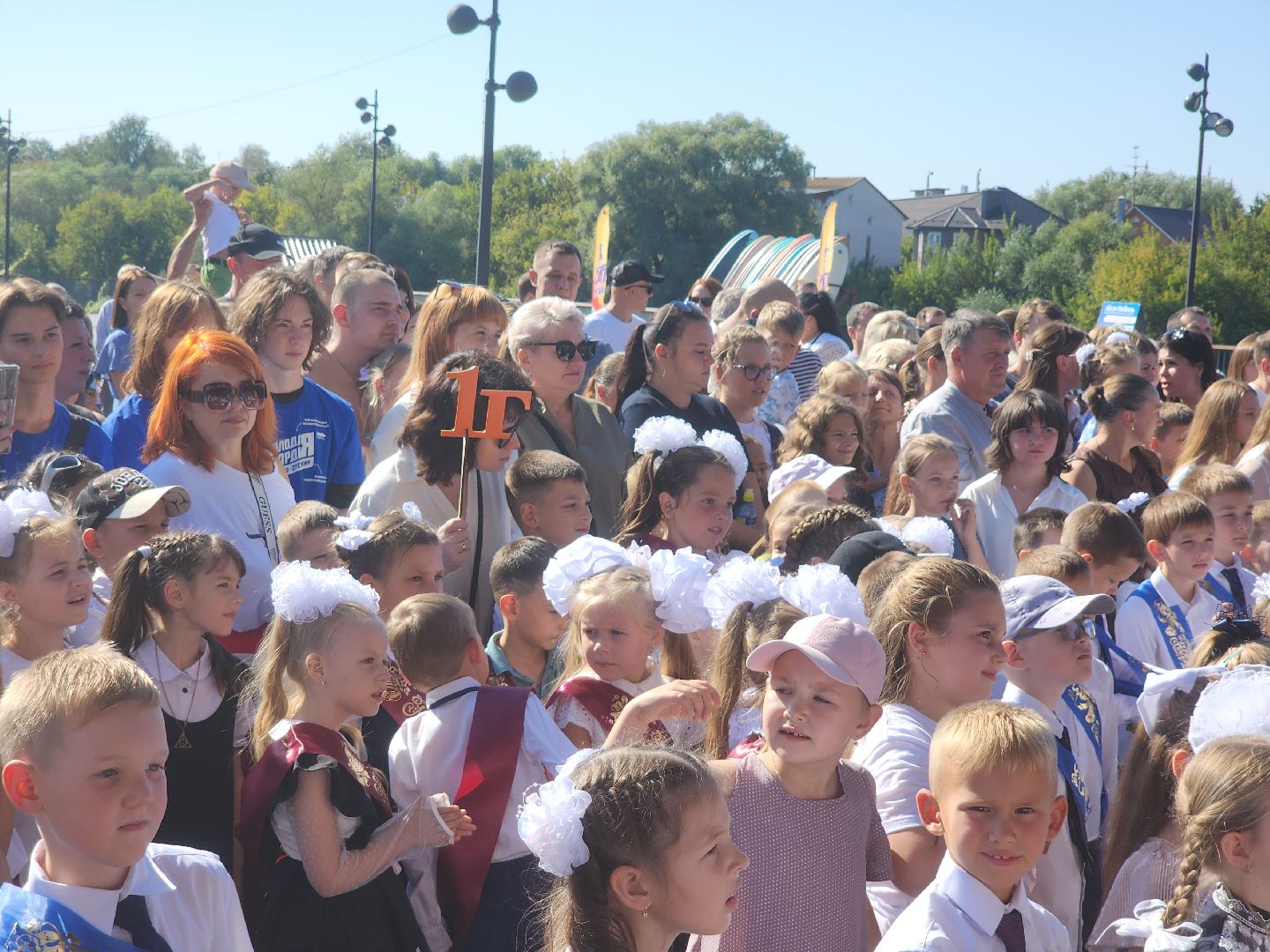 Парад первоклассников, орехово зуево, парки подмосковья, день знаний, 2 сентября,