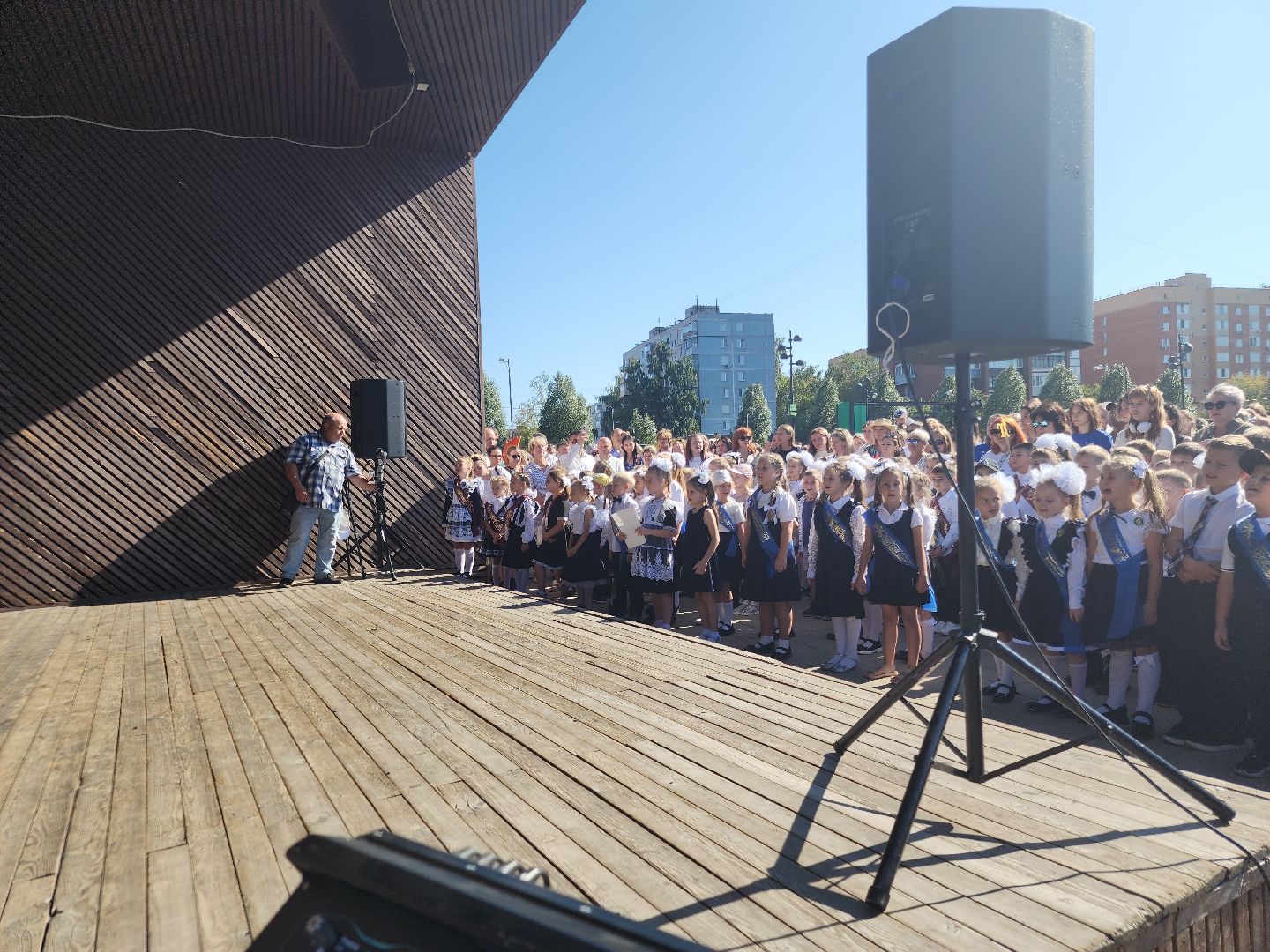 Парад первоклассников, орехово зуево, парки подмосковья, день знаний, 2 сентября,