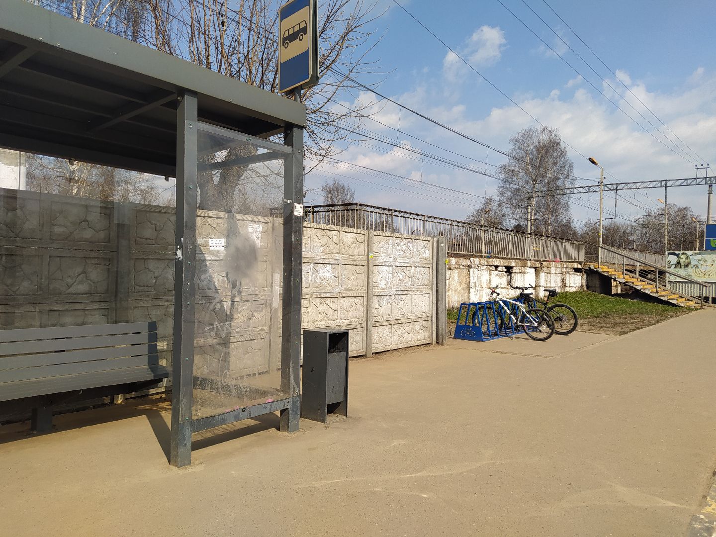 Велосипедная парковка, станция, остановка, благоустройство