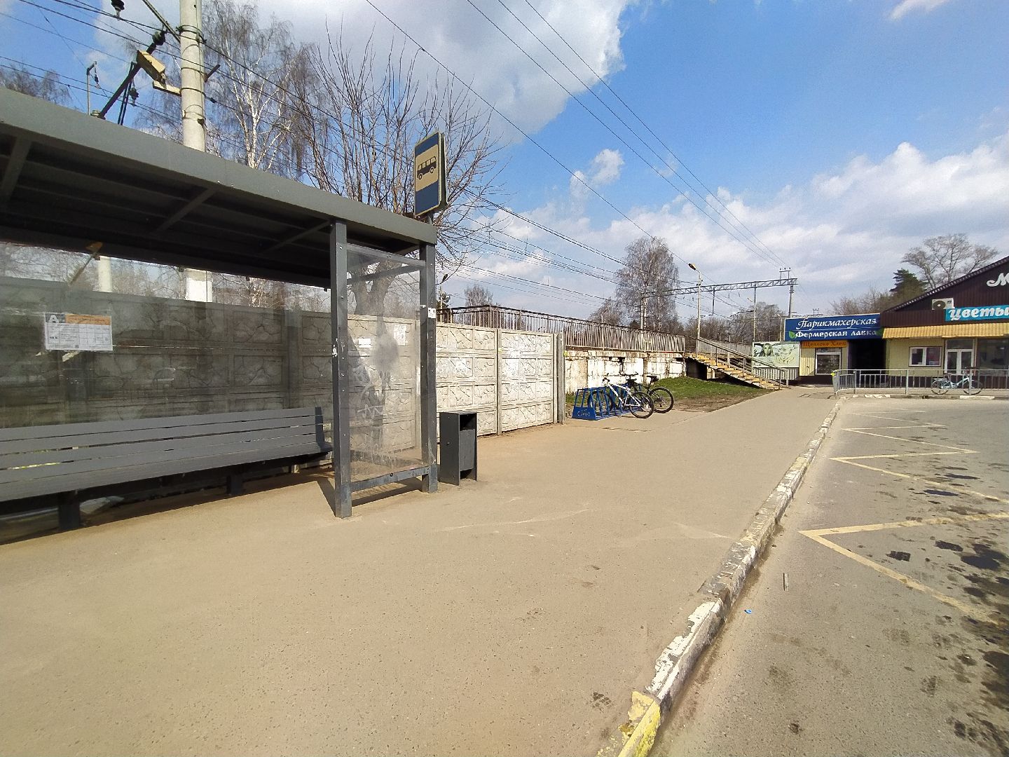 Велосипедная парковка, станция, остановка, благоустройство