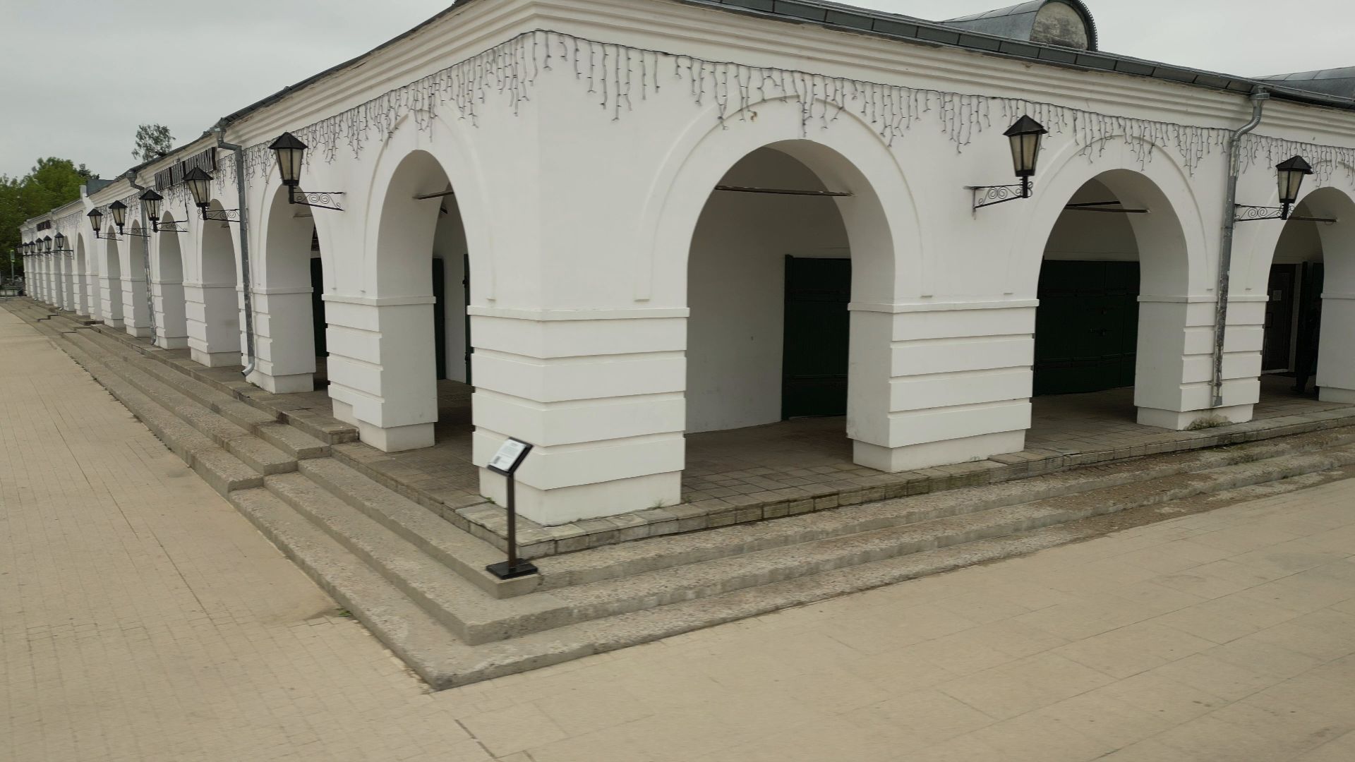 видео с коптера, торговые ряды, верея,