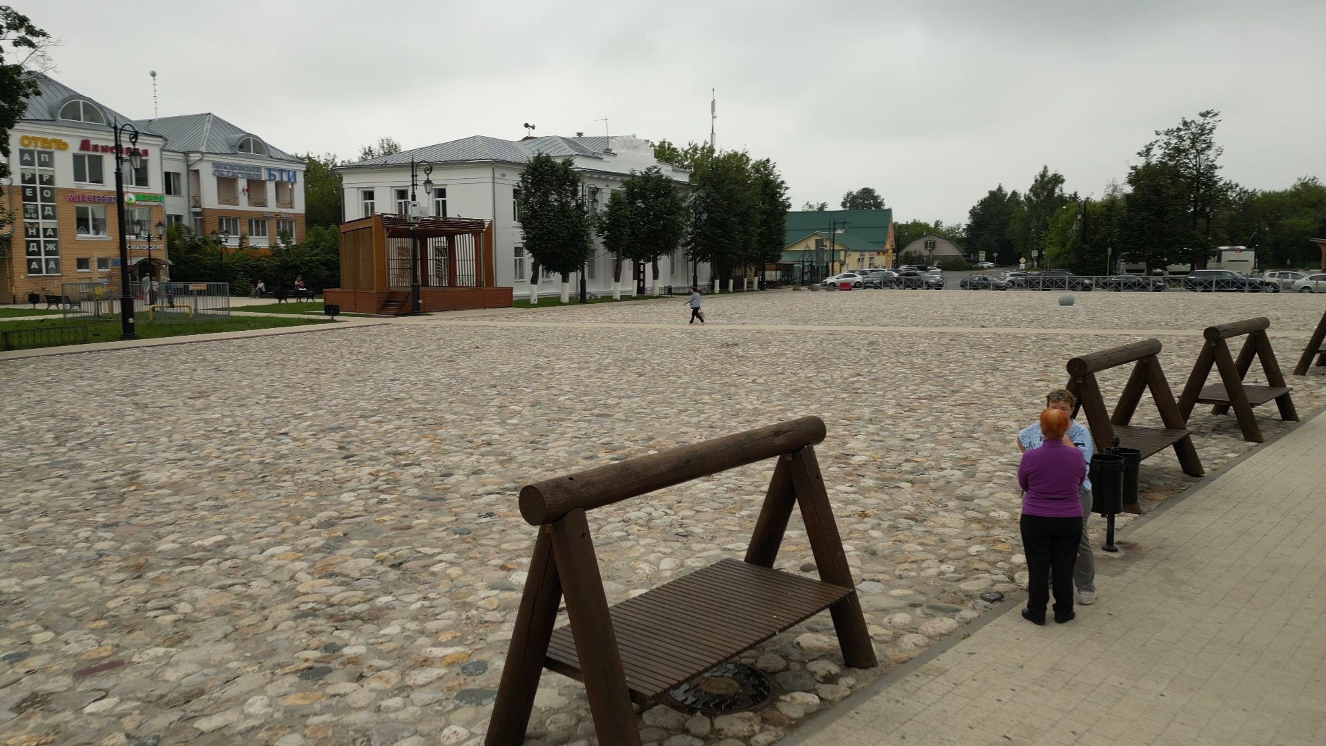 видео с коптера, торговые ряды, верея,