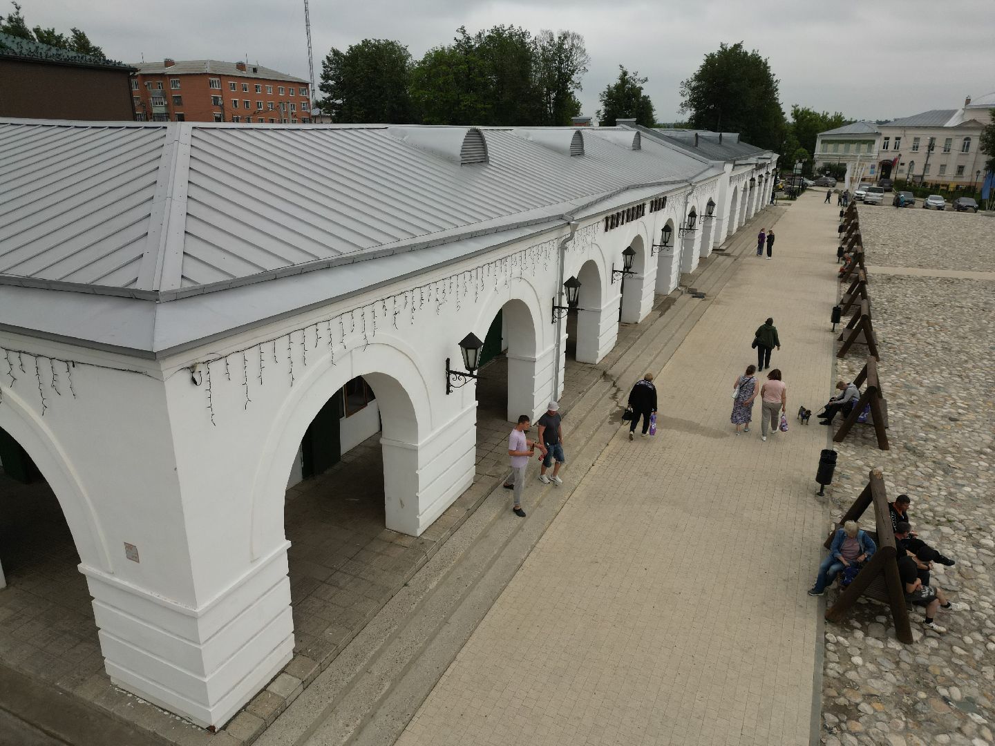 видео с коптера, площадь, верея,