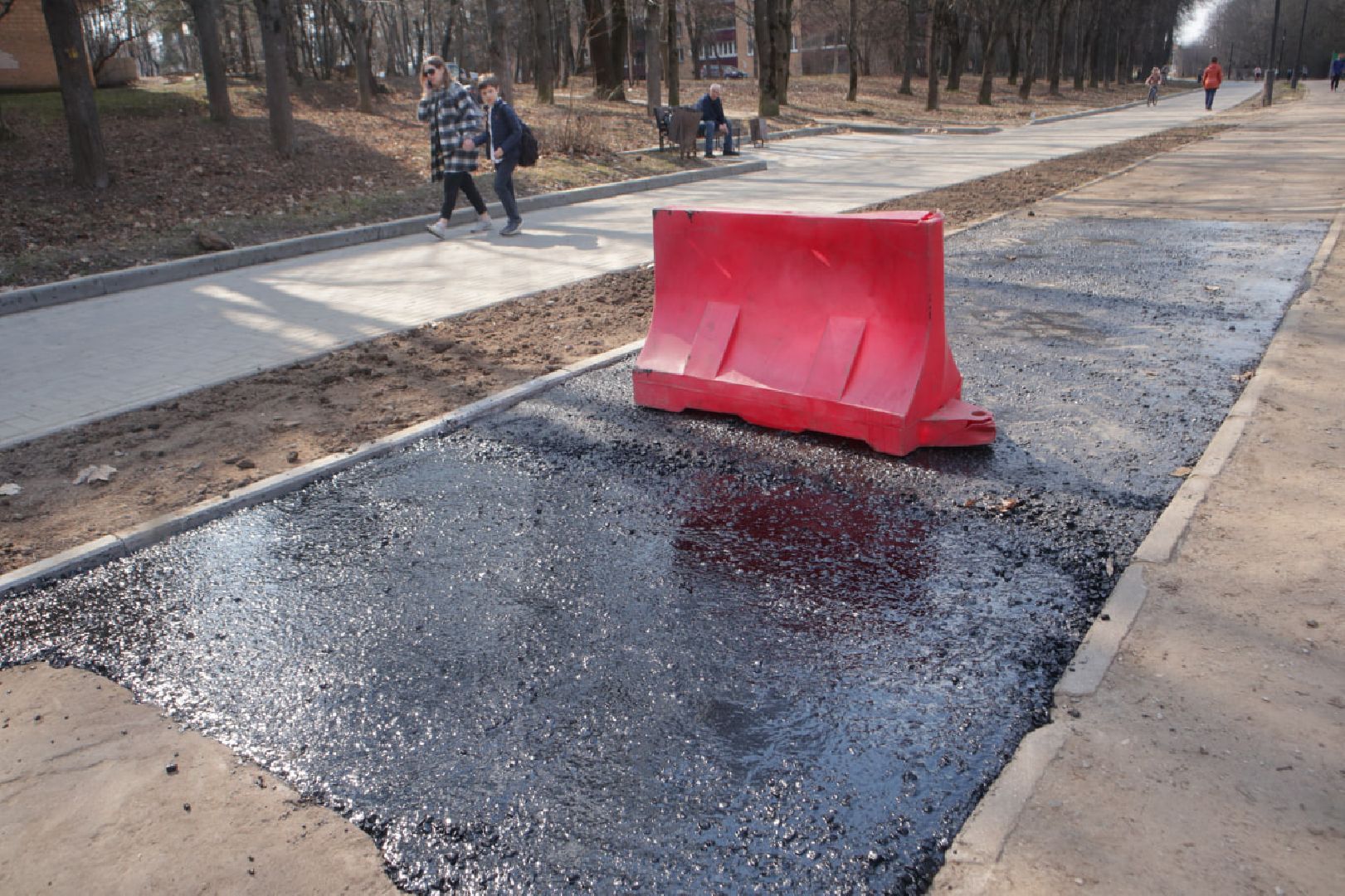 Пущино, благоустройство, ямочный ремонт