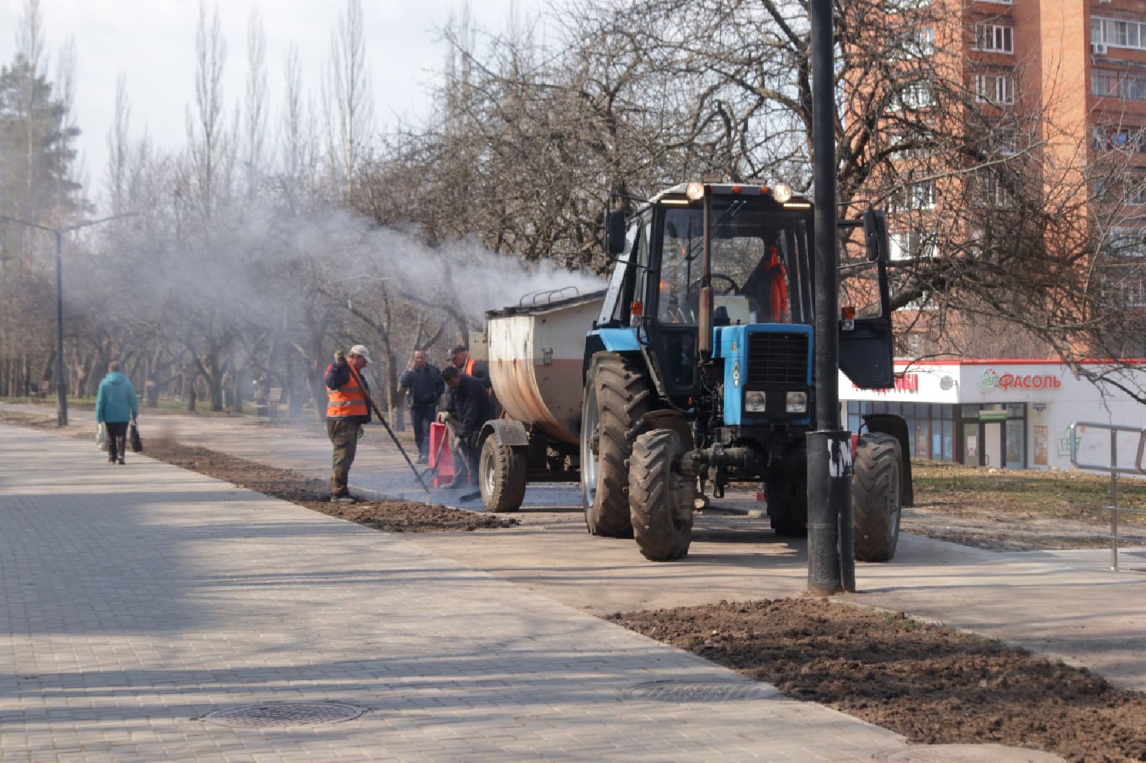 Пущино, благоустройство, ямочный ремонт