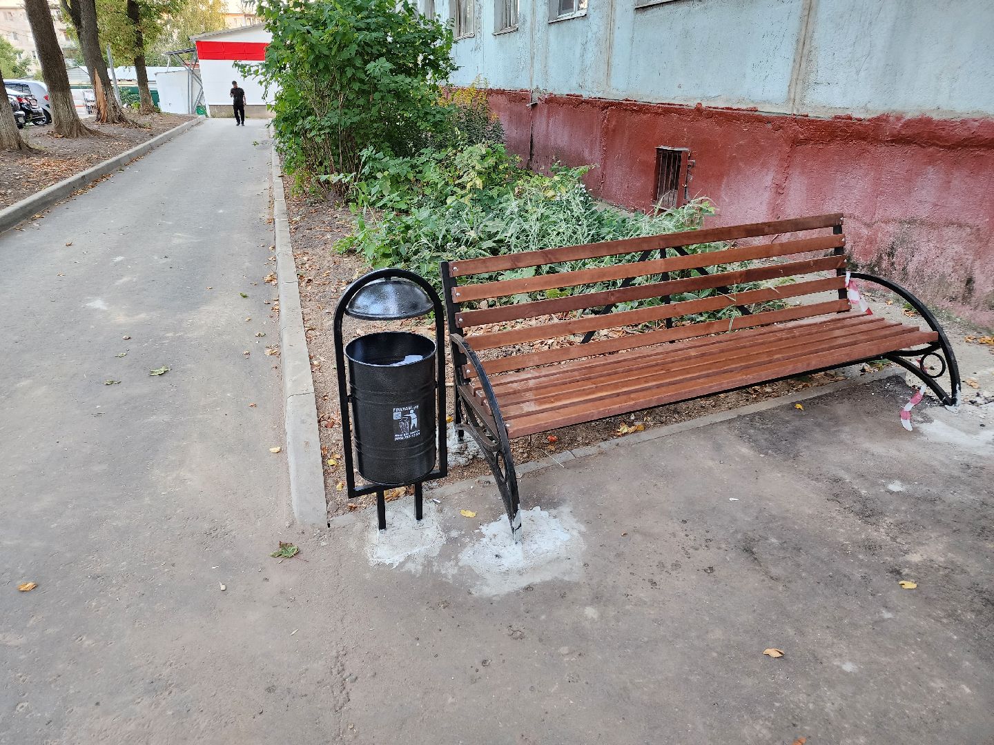 Чехов, улица Гагарина, комплексное благоустройство двора, дворовая территория, формирование комфортной городской среды, парковки, проезды, пешеходная дорожка,