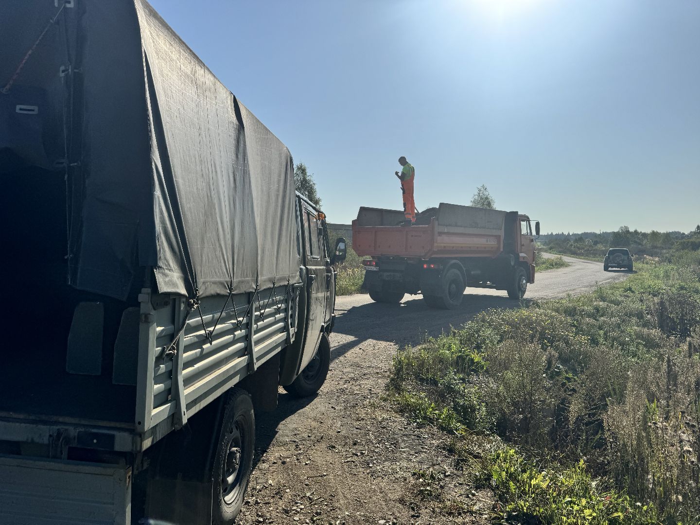 шаховская, ремонт автомобильных дорог, асфальтовая крошка,